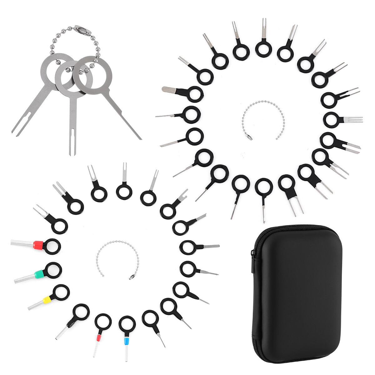 100Pcs Terminal Pin Removal Kit, Electrical Connector & Pin Extractor Tool Set