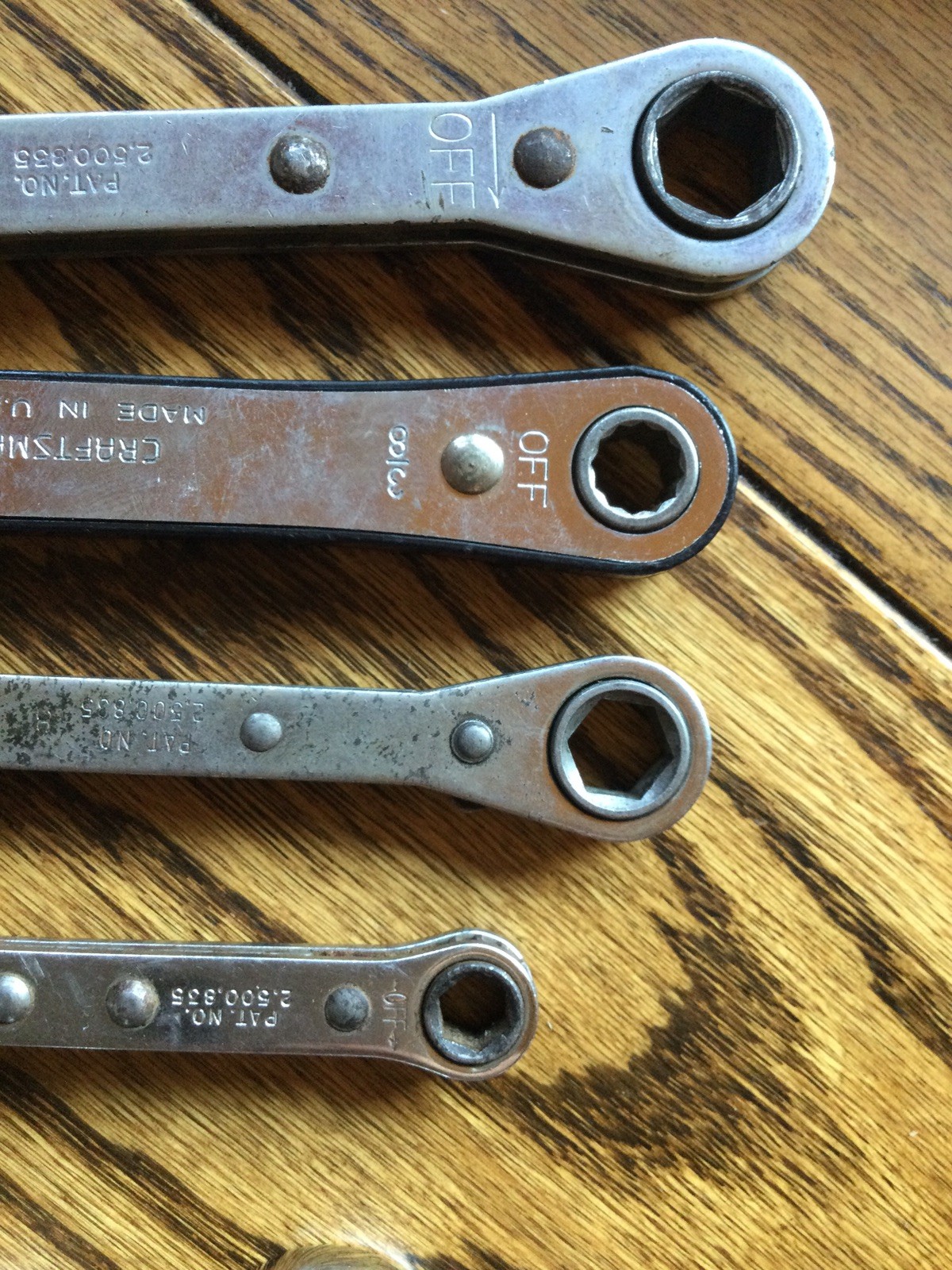 Craftsman Standard SAE Reversible Ratcheting Wrench Set USA Proto SK 5 16 ~3/4