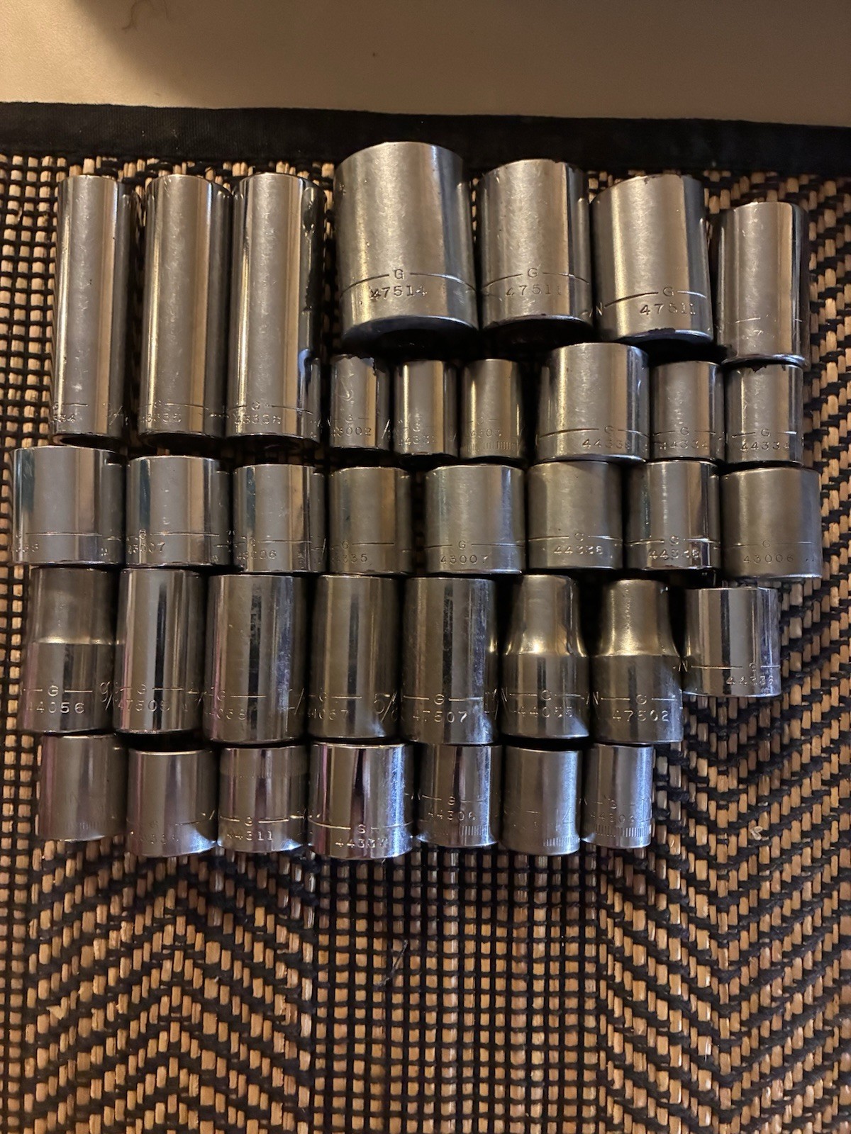 Vintage Craftsman G Series Socket Lot 36 Sockets See Description For Details