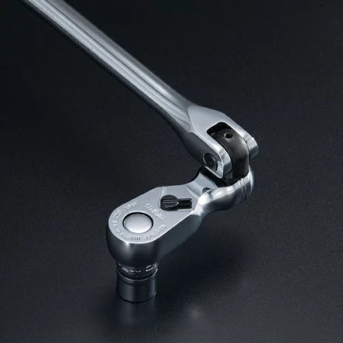 KTC NEPROS NBR390AH 9.5sq Stubby Ratchet Handle 3/8″ Drive 90-Tooth Gear Japan