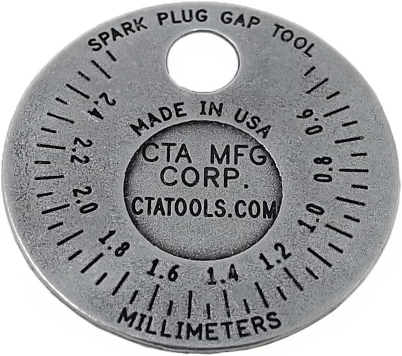 CTA Tools 3235 Spark Plug Gapper: Coin-Style Spark Plug Gap Tool, 0.020″–0.100″