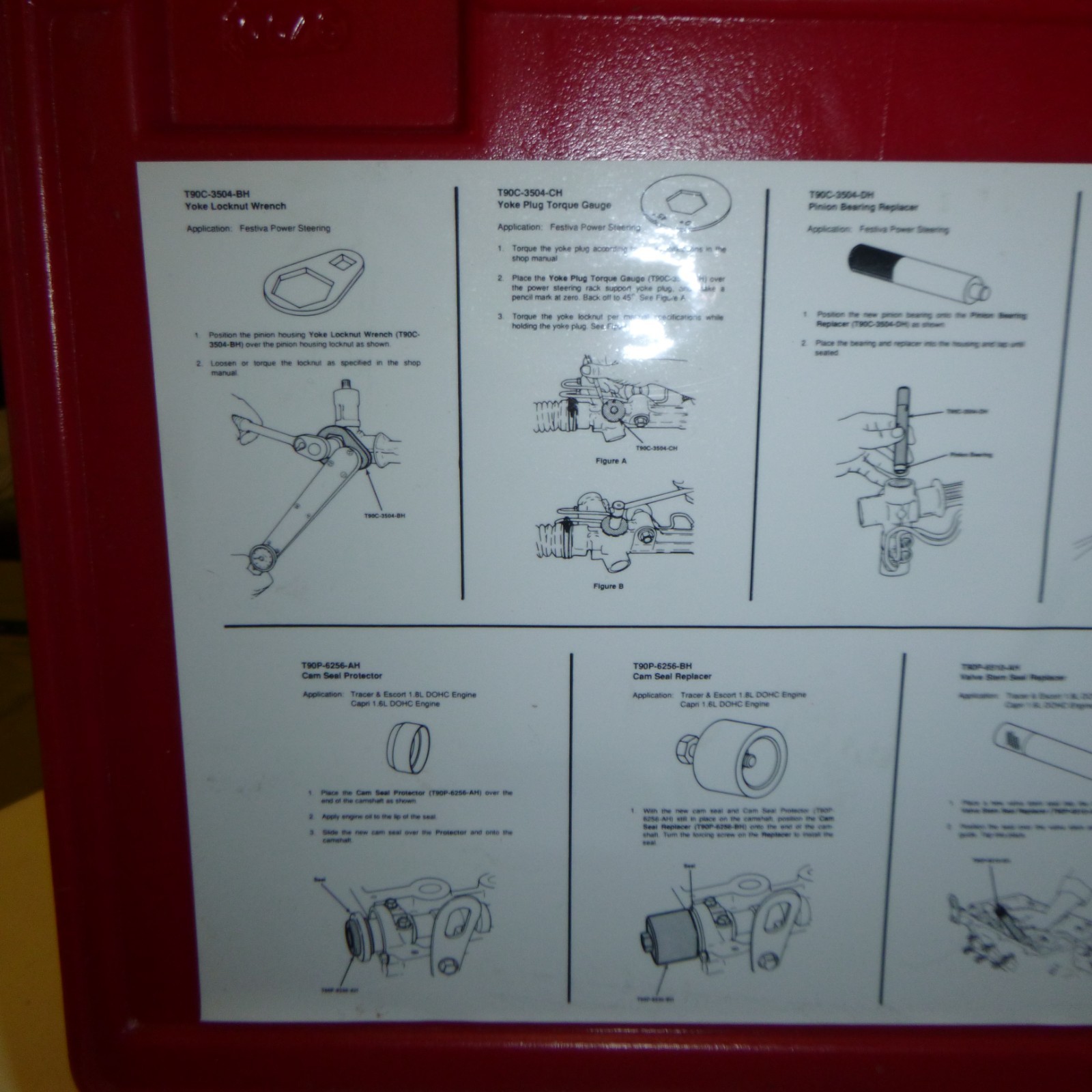 Ford T90P-1000-FH/FH/FLMH Essential Service Set W/Manual