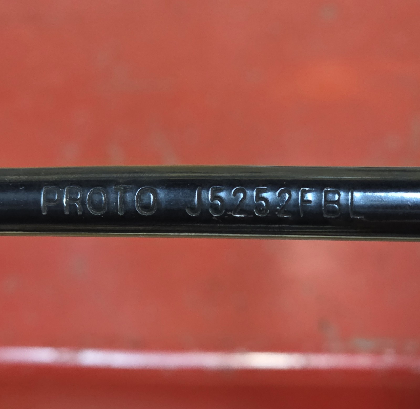 Proto 3/8″ Drive Black Polished 72 Tooth Ratchet J5252FBL 7.5″ Long