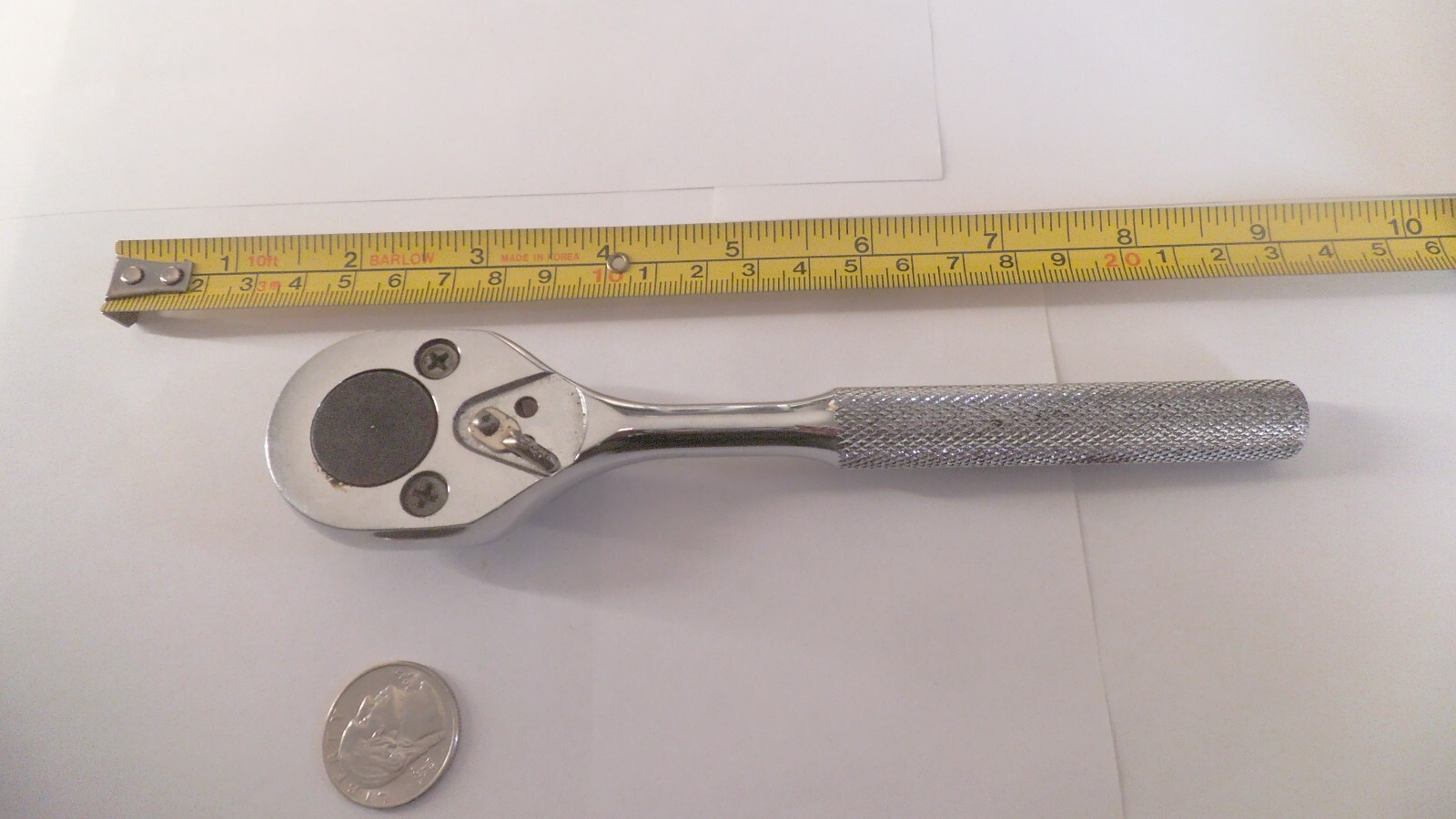 Vintage Proto 3/8 drive ratchet USA made 5249 knurled handle