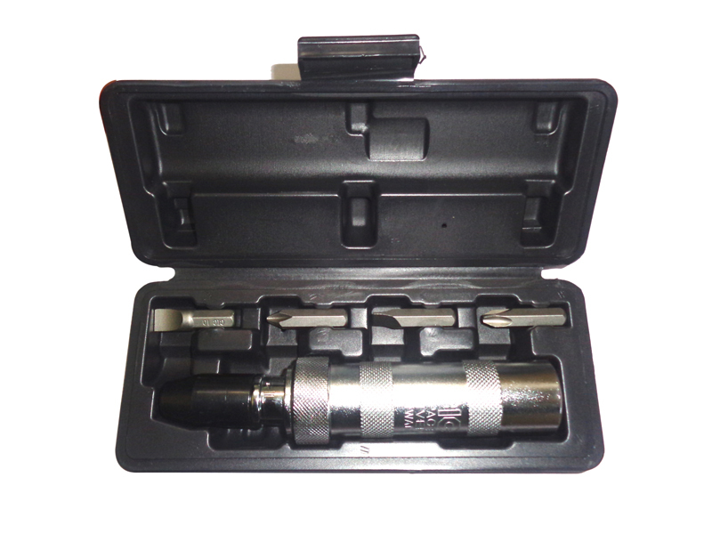 1/2 INCH DRIVE MANUAL HAND IMPACT DRIVER TOOL SET 4 BITS & ADAPTER