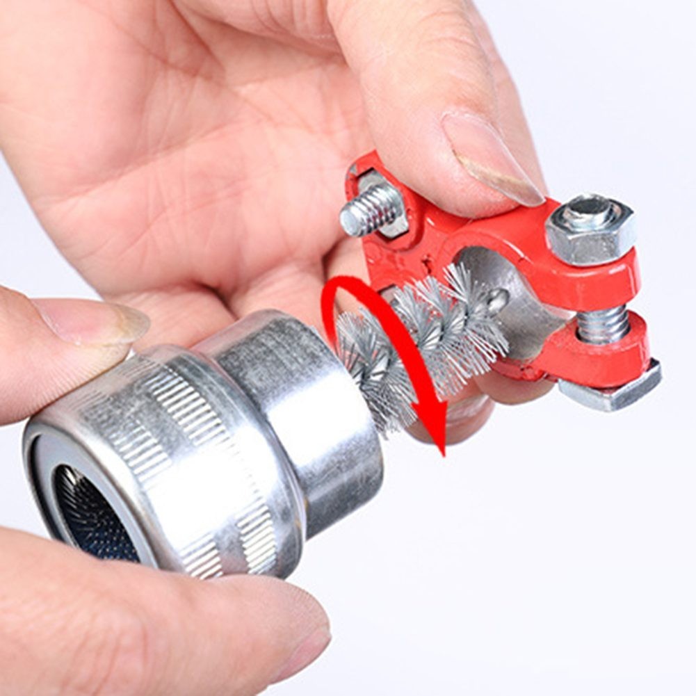 8.2 Cm Accessories Battery Brush Cable Cleaner Terminal Post Brand New