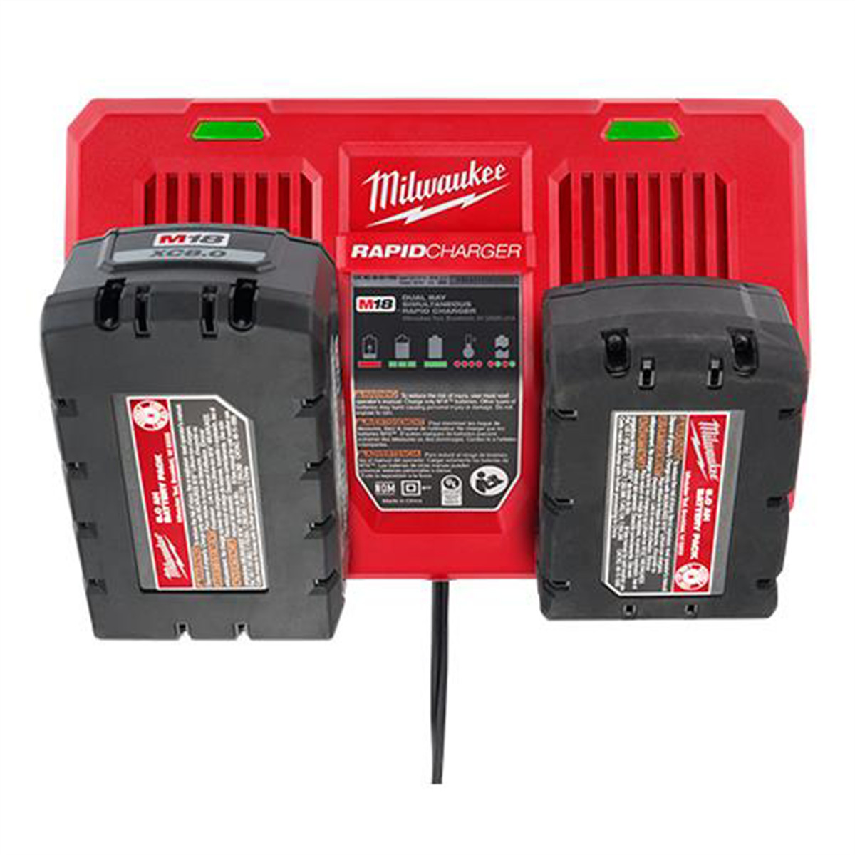 Milwaukee Tool M18 Dual Bay Simultaneous Rapid Charger