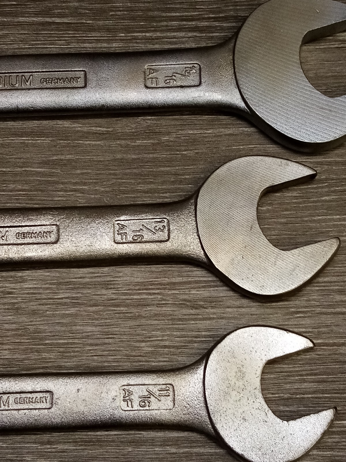 Vintage Spanners Set Matador 100 Germany 3/4-11/16AF, 7/8-13/16AF, 1»-15/16AF
