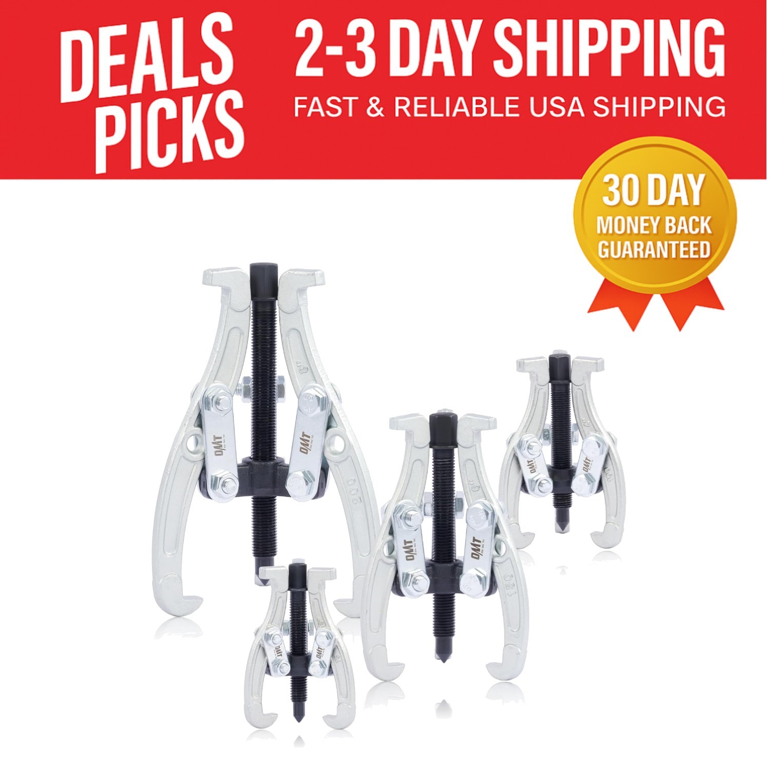 Corrosion-Proof 3 Jaw Puller Kit – Heavy Duty Tool Set for Mechanics (3″-8″)