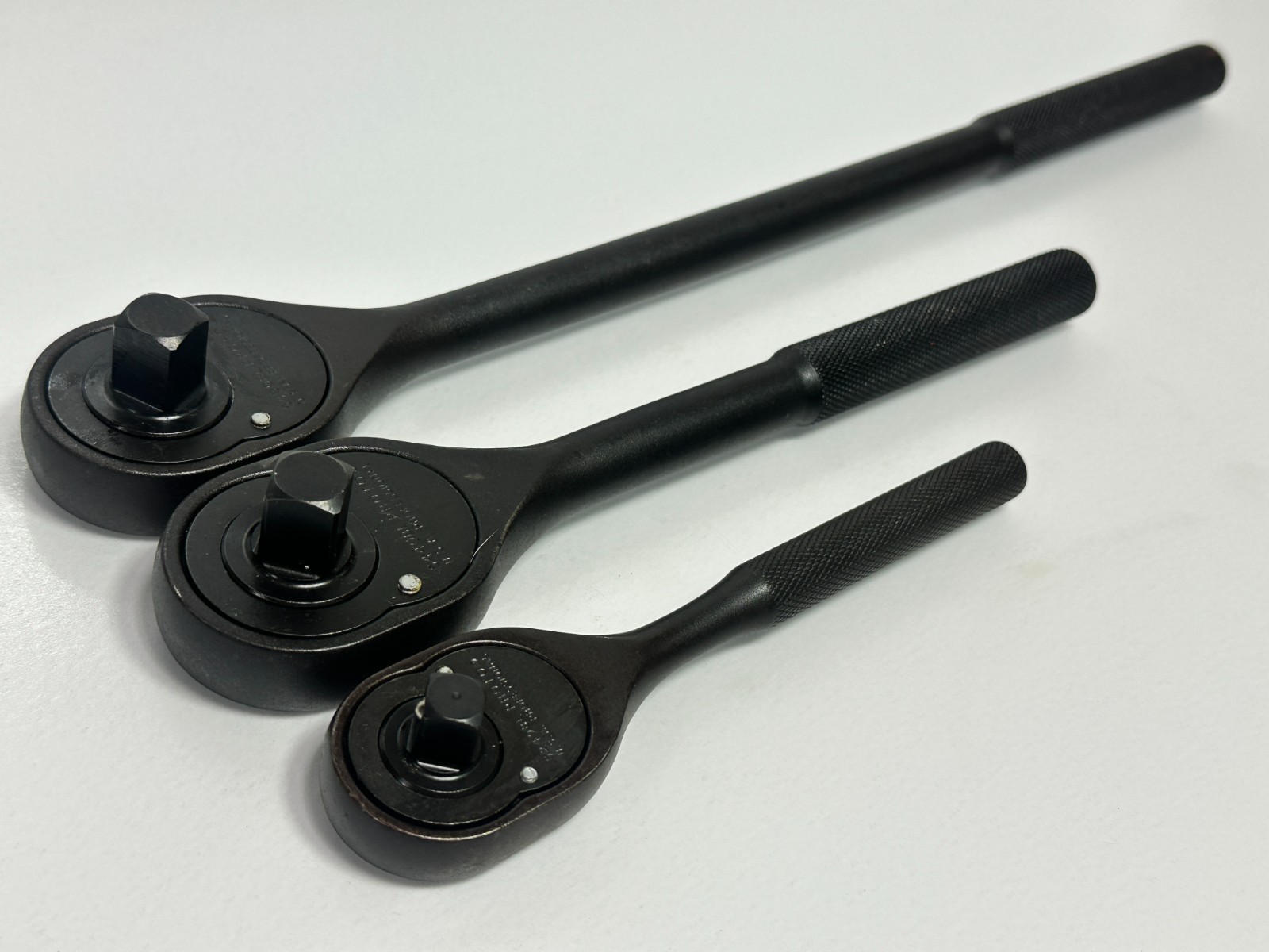 NEW Proto Tools USA 3pc Black Industrial Finish Ratchet Set, 3/8″ & 1/2″ Drive
