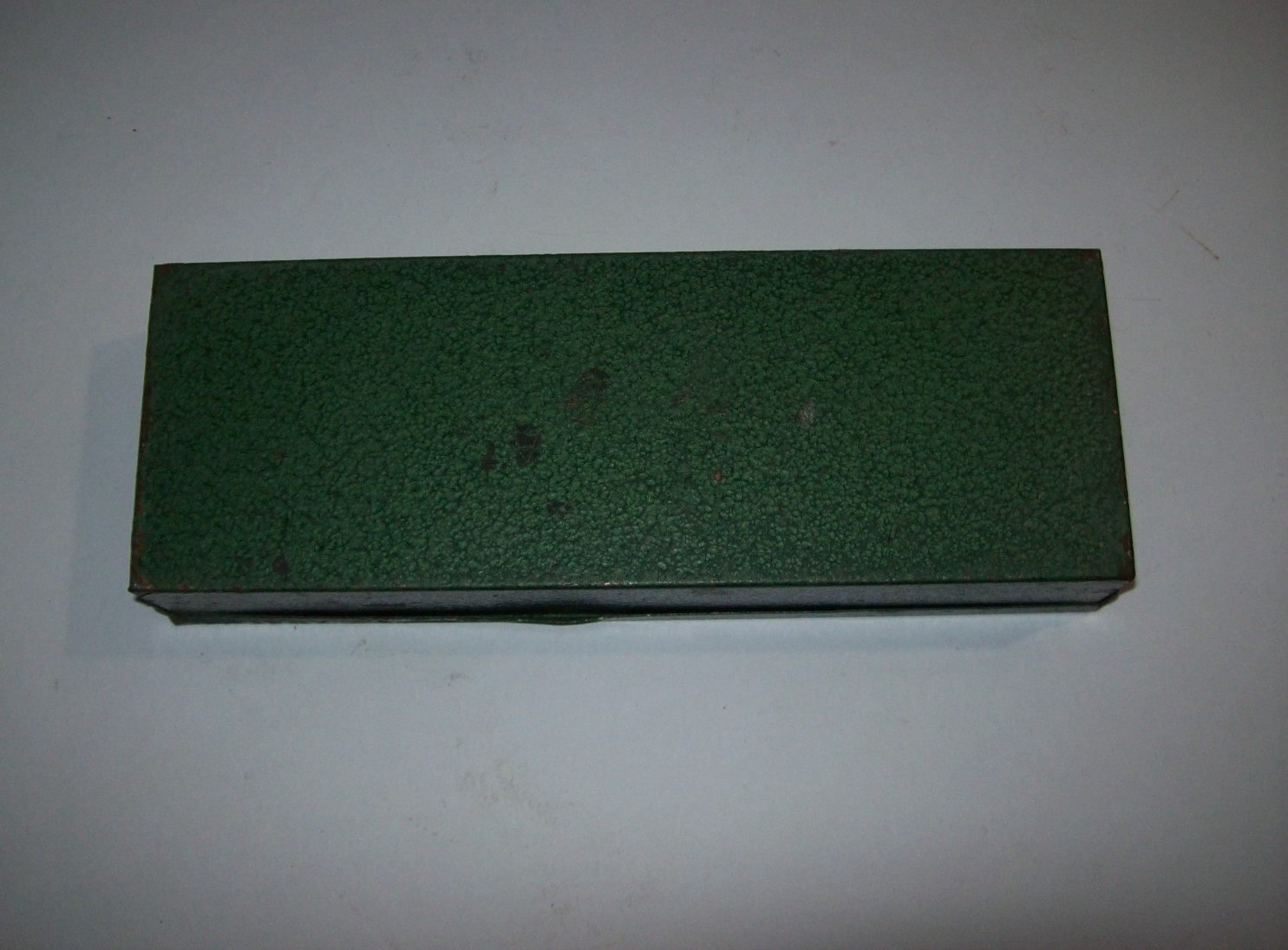 EMPTY Vintage S-K Tools Green Metal Socket Set Case Box, 11″L x 4″ W x 1.75″ T