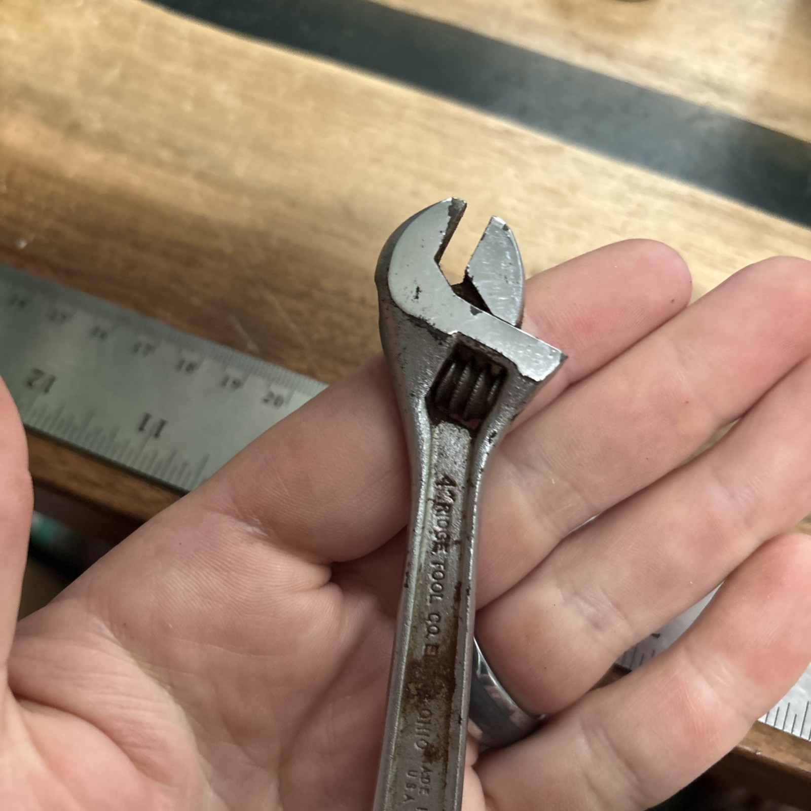 Ridgid 4″ Adjustable Wrench Model 704 Made in USA