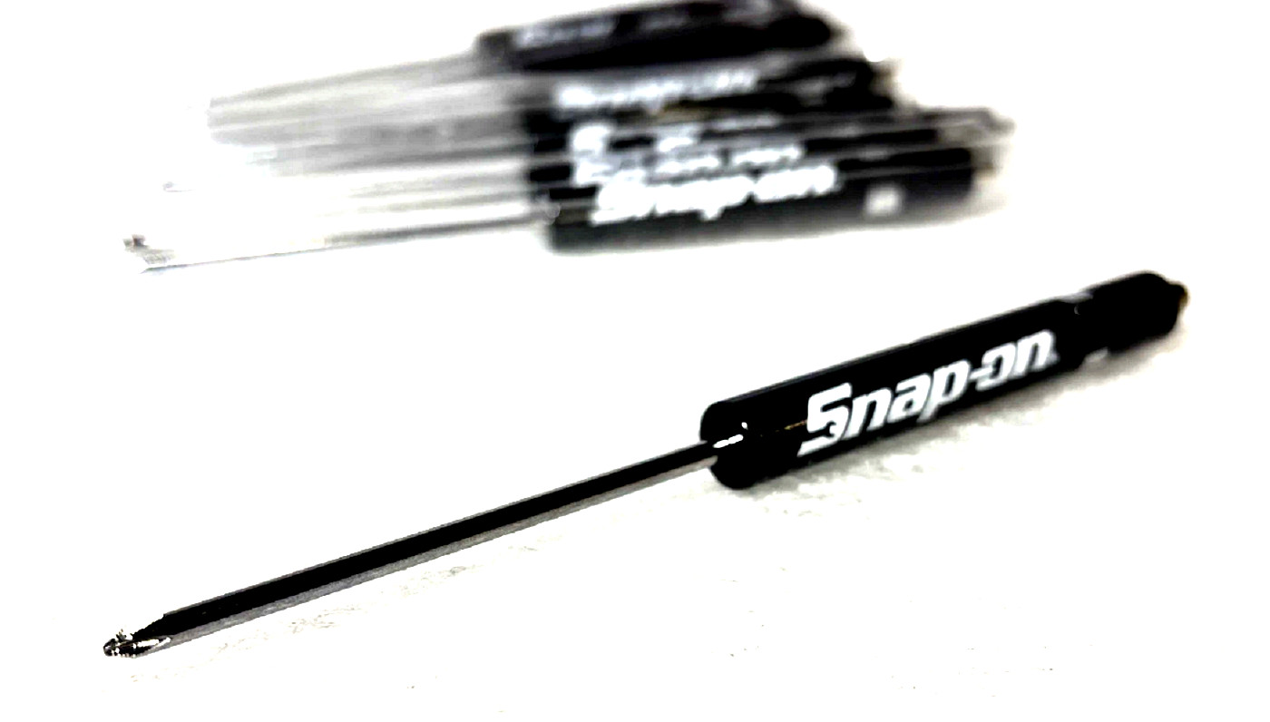 10 (TEN) SNAP-ON Pocket Screwdrivers PHILLIPS TIP Screwdrivers *BLACK* NEW!