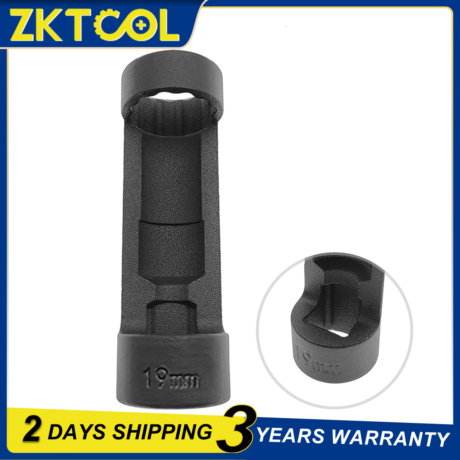 Universal 19MM Suspension Strut Nut Socket Remover Tool with 12 Point 1/2″ Drive