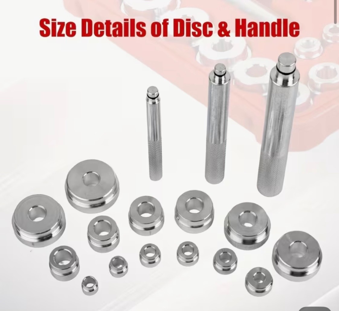 Bearing Press Kit Bushing Bearing Seal Driver & Removal Tool Set 17 Pcs and Case