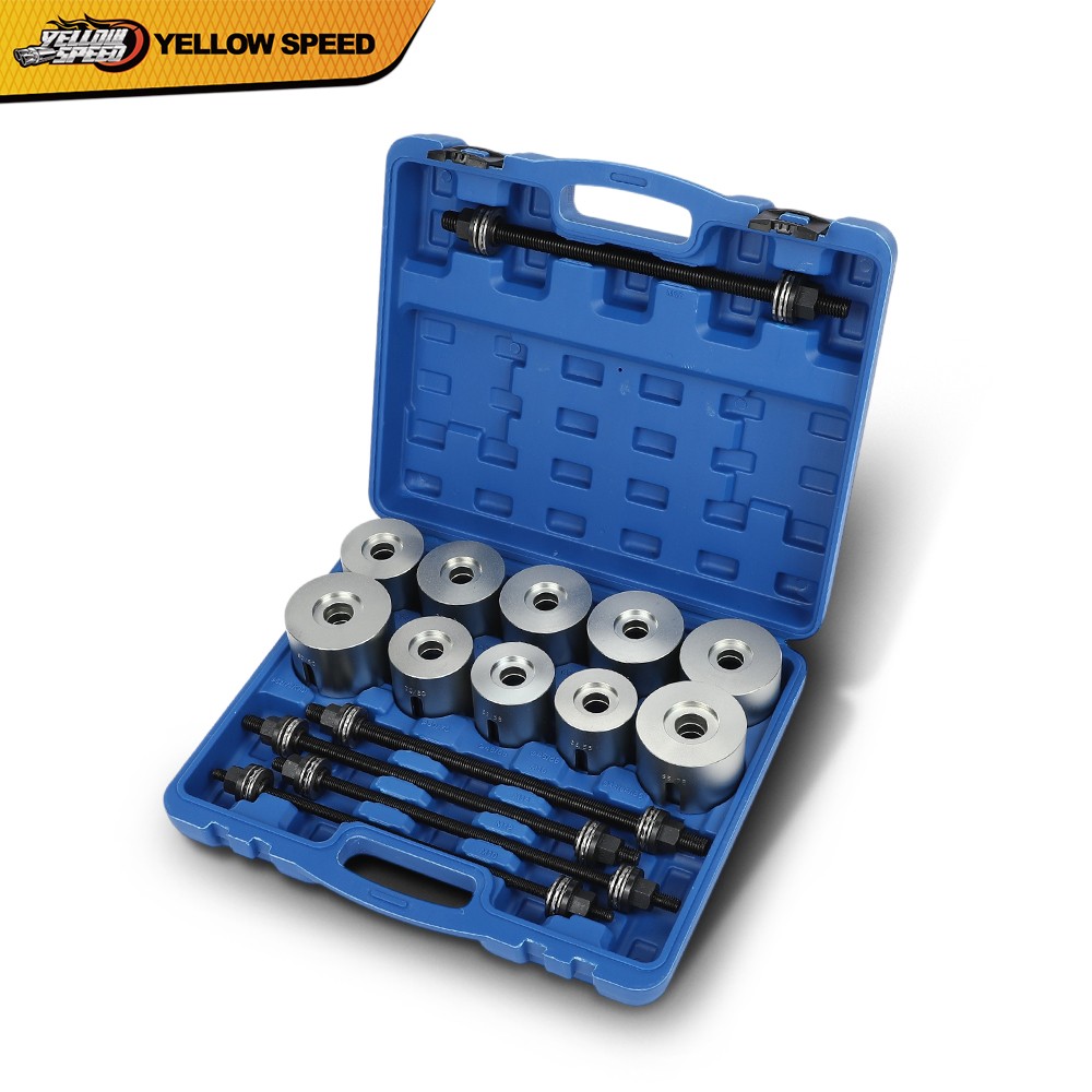 Universal Press & Pull Sleeve Kit Bush Bearing Removal Insertion Tool Kit 27 PCS