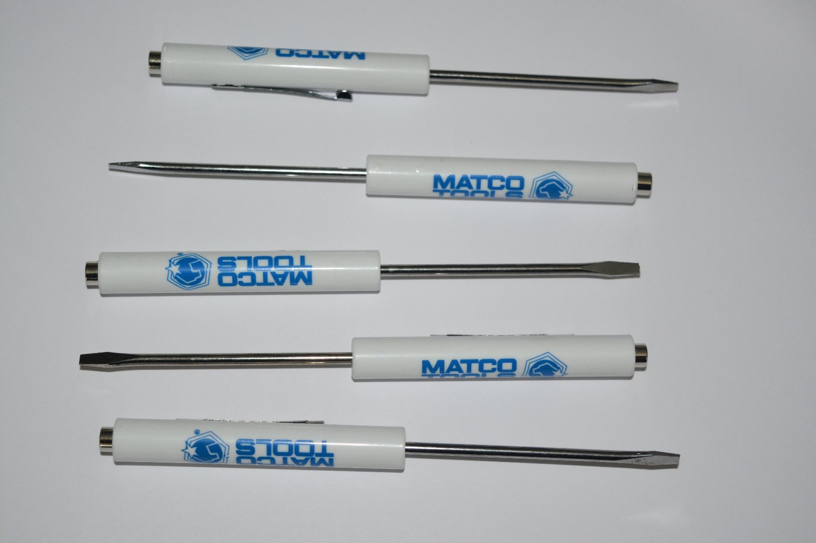 PROMOTIONAL MATCO TOOLS POCKET FLAT SCREWDRIVER WITH MAGNET TOP TOOL 5 PACK NEW