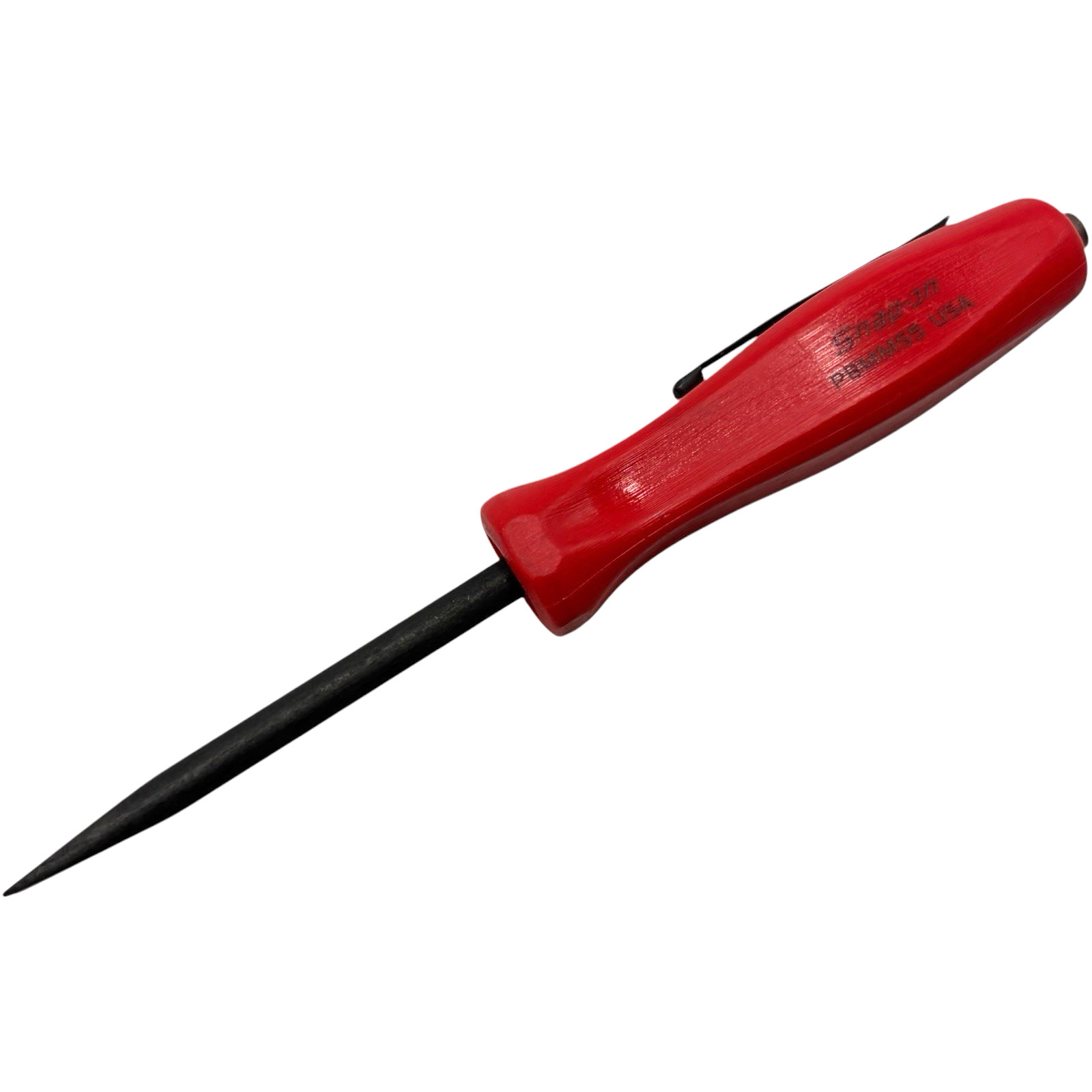 Snap On Tools Mini Magnetic Pocket Pry Bar Red 5 inch Straight Blade