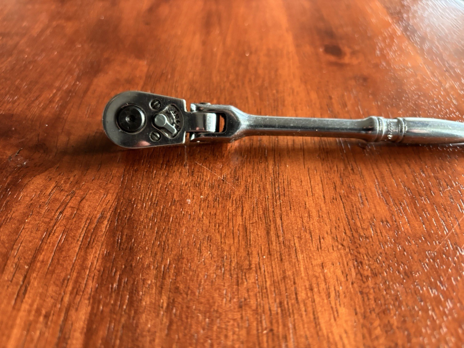Snap-On TM711A 1/4 Drive Flex Head Ratchet Measuring 6 Inches Long