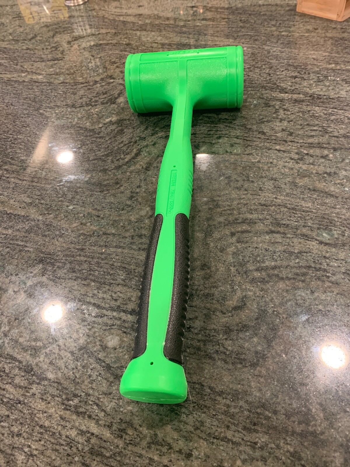 Snap On hbfe56 soft grip dead blow hammer green