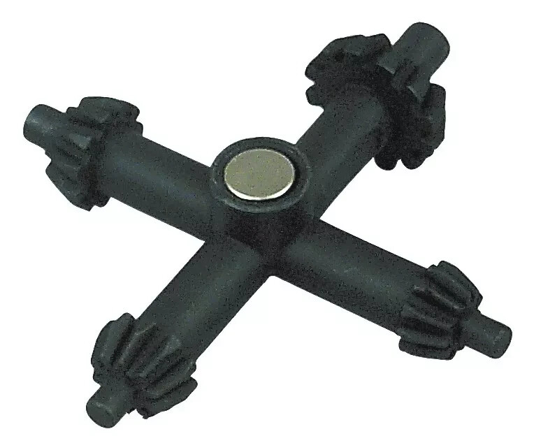 Lisle 12060 Large Master Magnetic Chuck Key with 4 Sizes