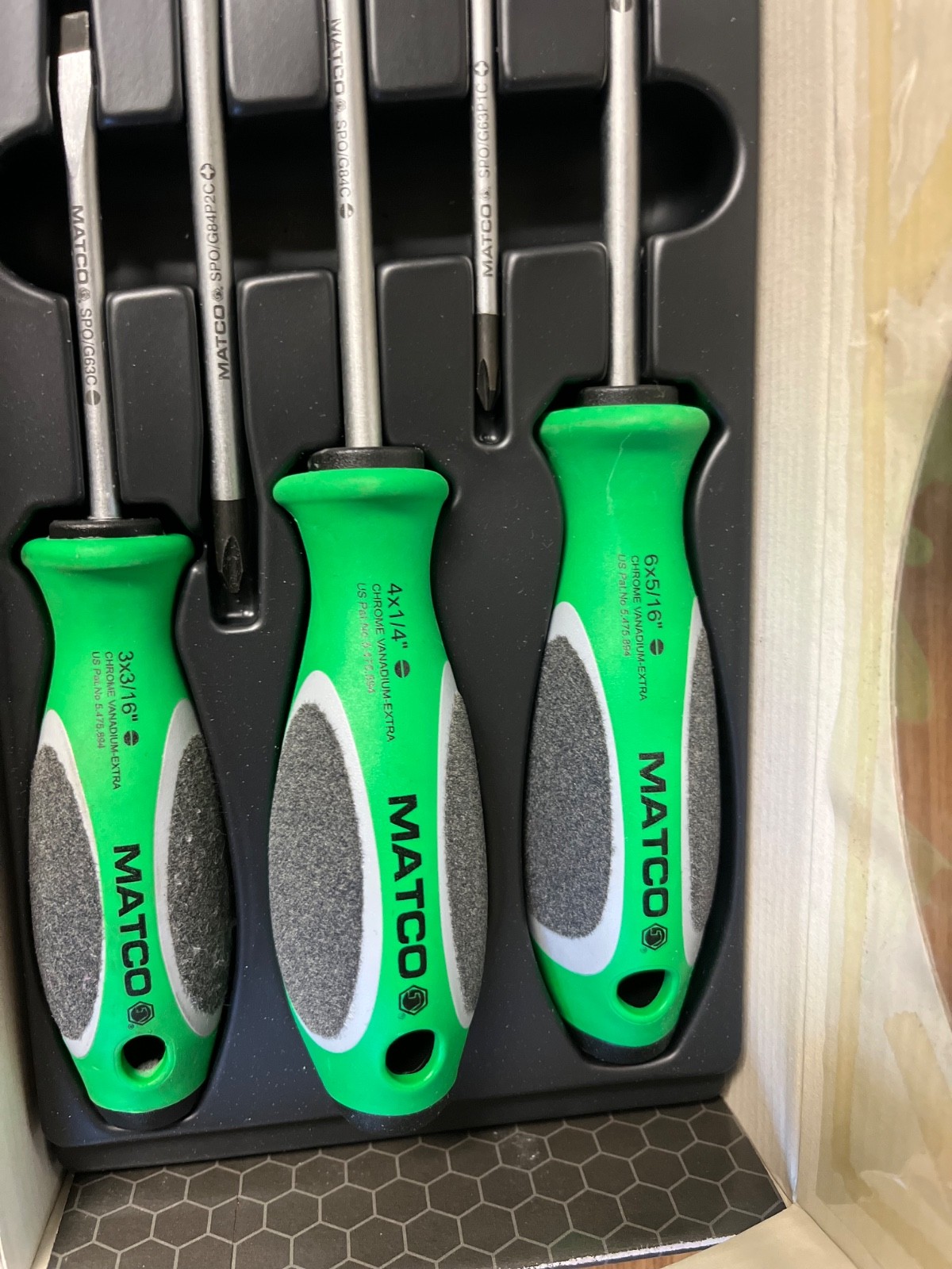 MATCO -SSPCG5C – 5 PIECE SCREWDRIVER SET – LOC#323