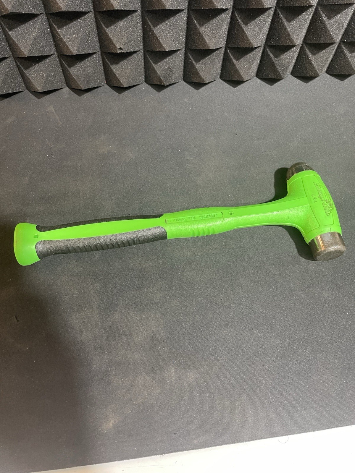 Snap-on HBBD16 16 oz Soft Grip Dead Blow Ball Peen Hammer Green