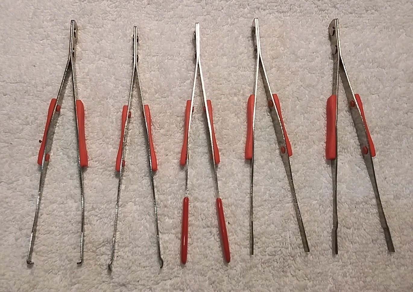 5pc HERBRAND ET56 TWEEZERS SET USA 🇺🇸