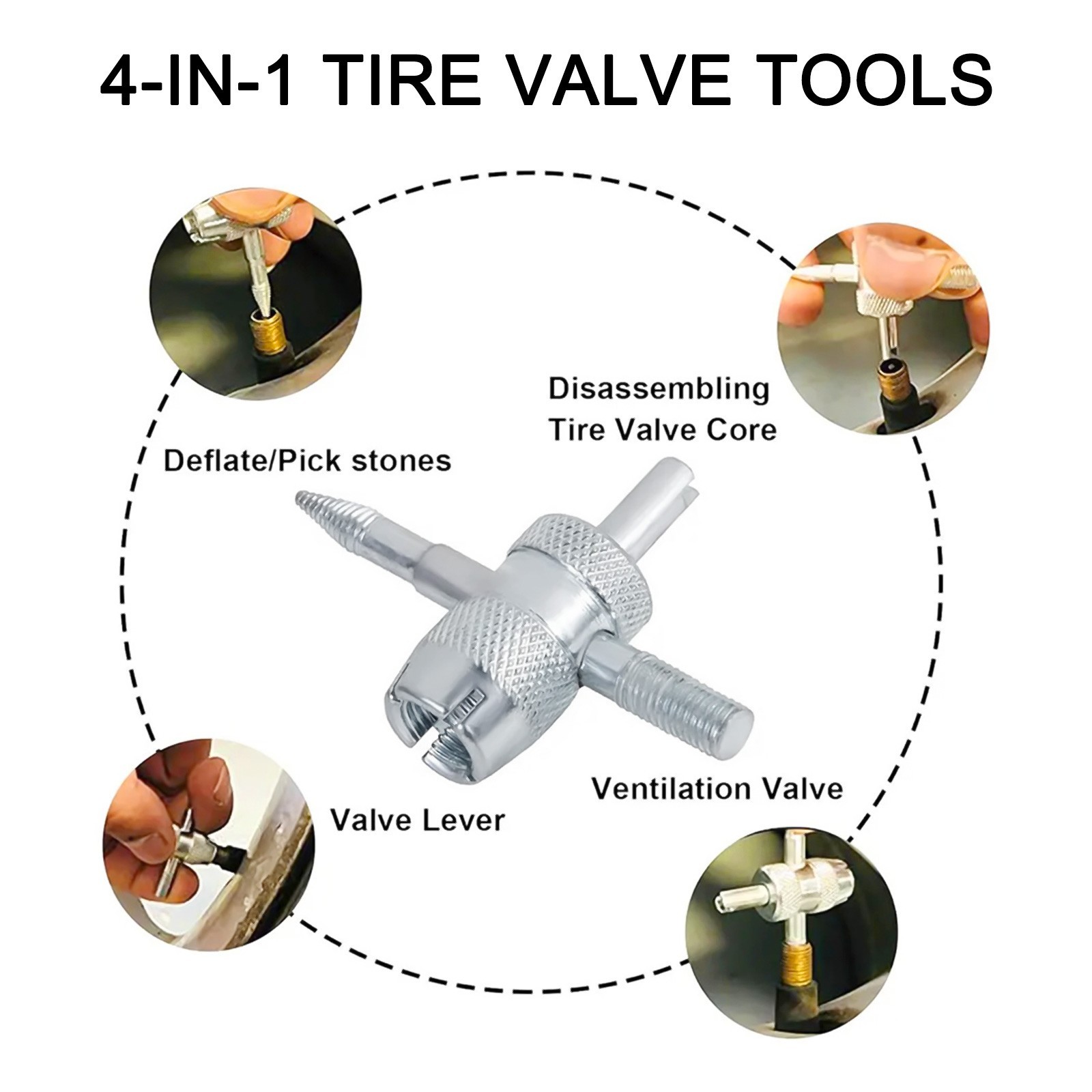 Complete 13PCS Tire Valve Stem Core Replacement Tool for Efficient Repairs