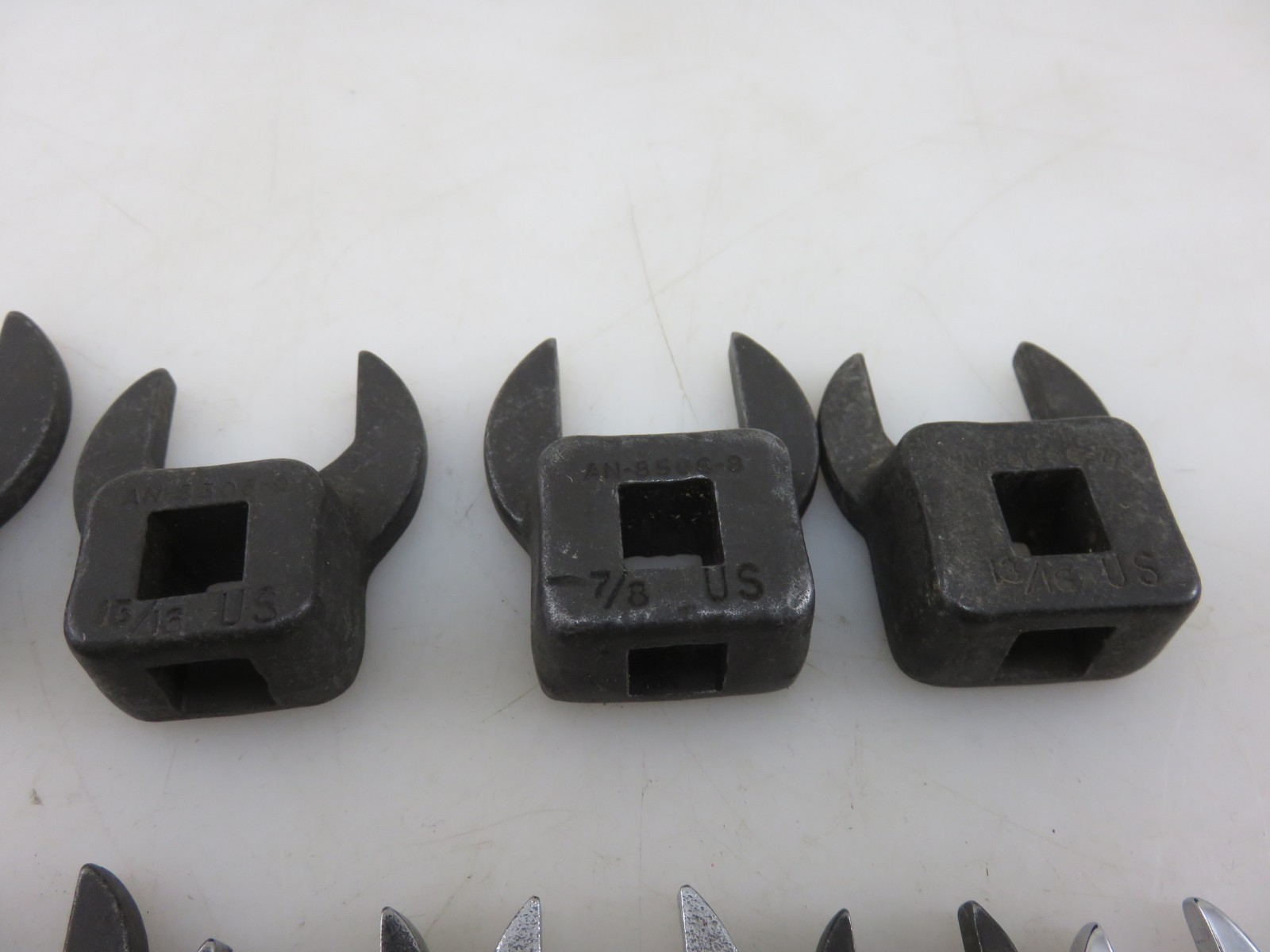Snap-On Mixed Set Crowfoot Wrench Set 12pc Set 3/8″Dr. 3/8″-1-1/8″ Vintage USA