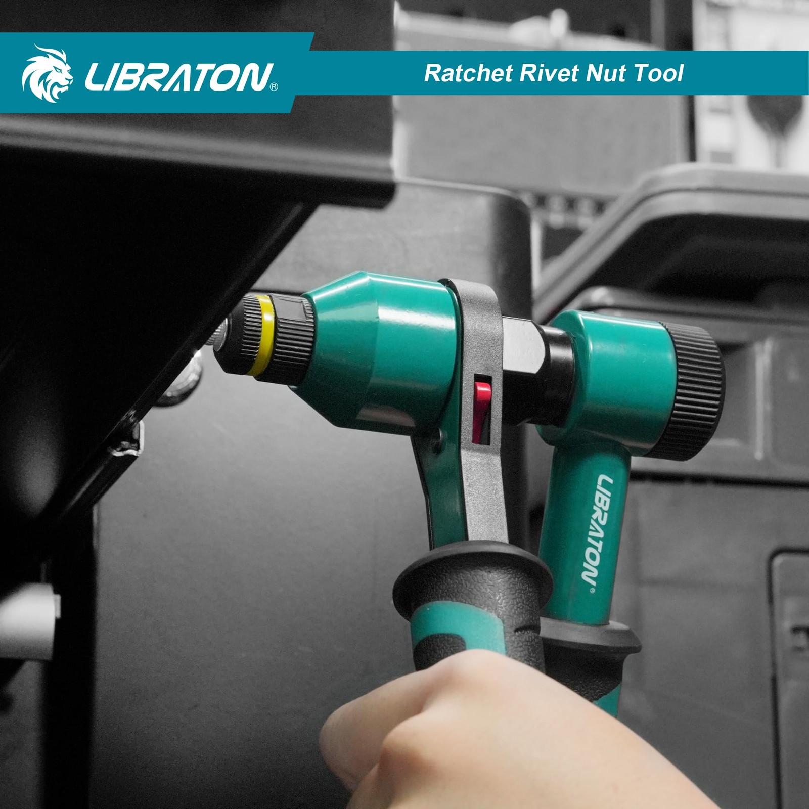 LIBRATON Rivet Nut Tool, Rivnut Professional Ratchet SAE and Metric
