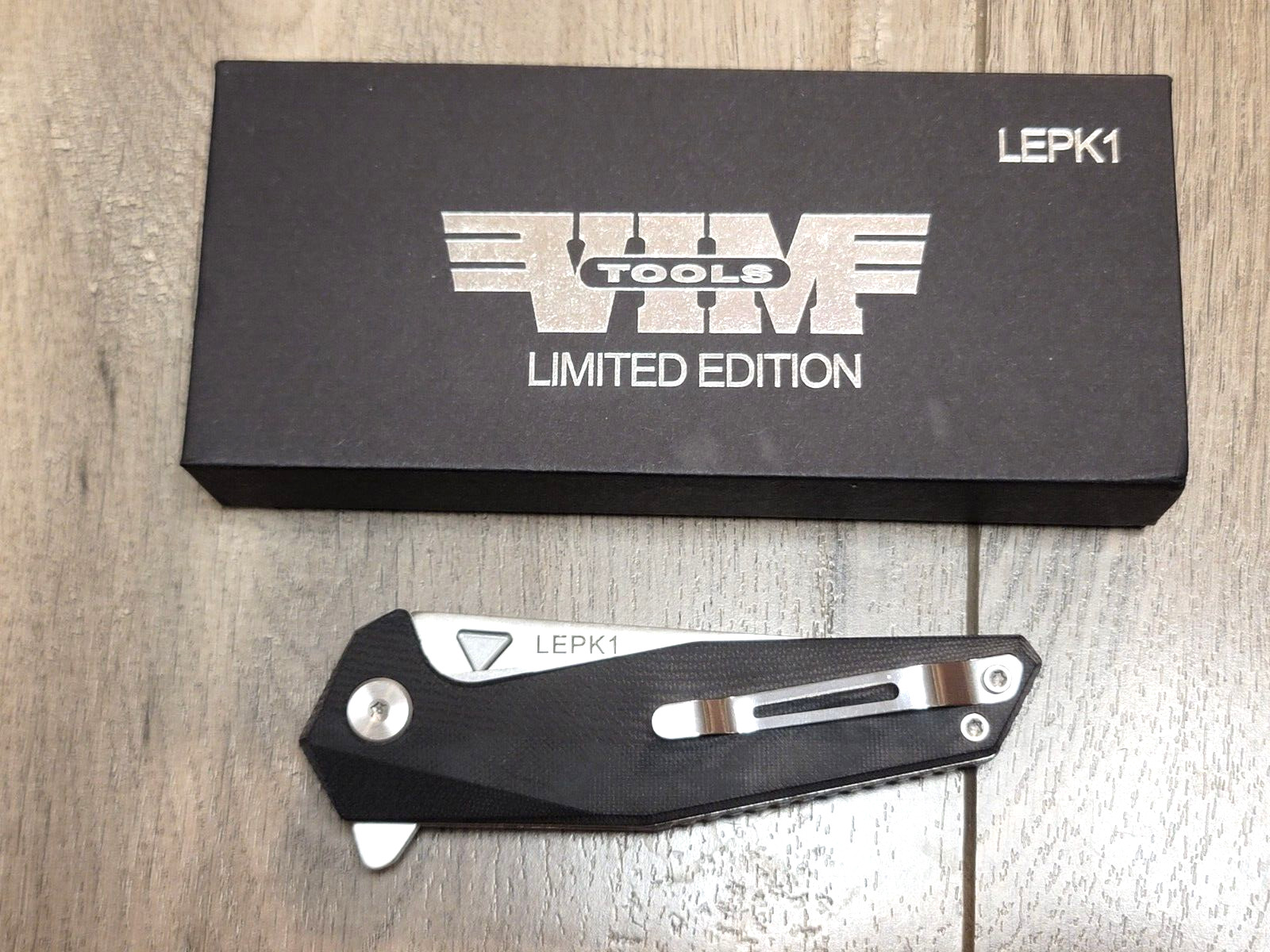 VIM Tools Limited Edition Liner Lock Pocket Knife w/ Pocket Clip, 440C #LPEK1