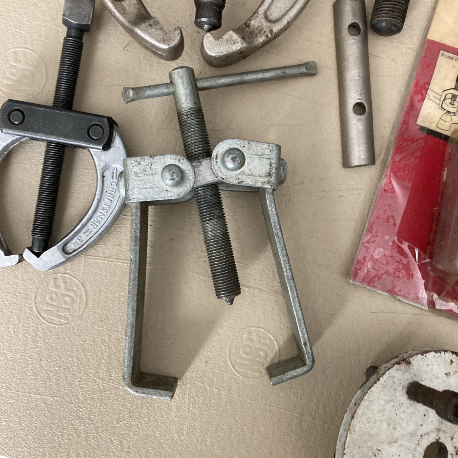Vintage Mechanics Tool Lot Zim Craftsman Pullers Steering Wheel Harmonic balance