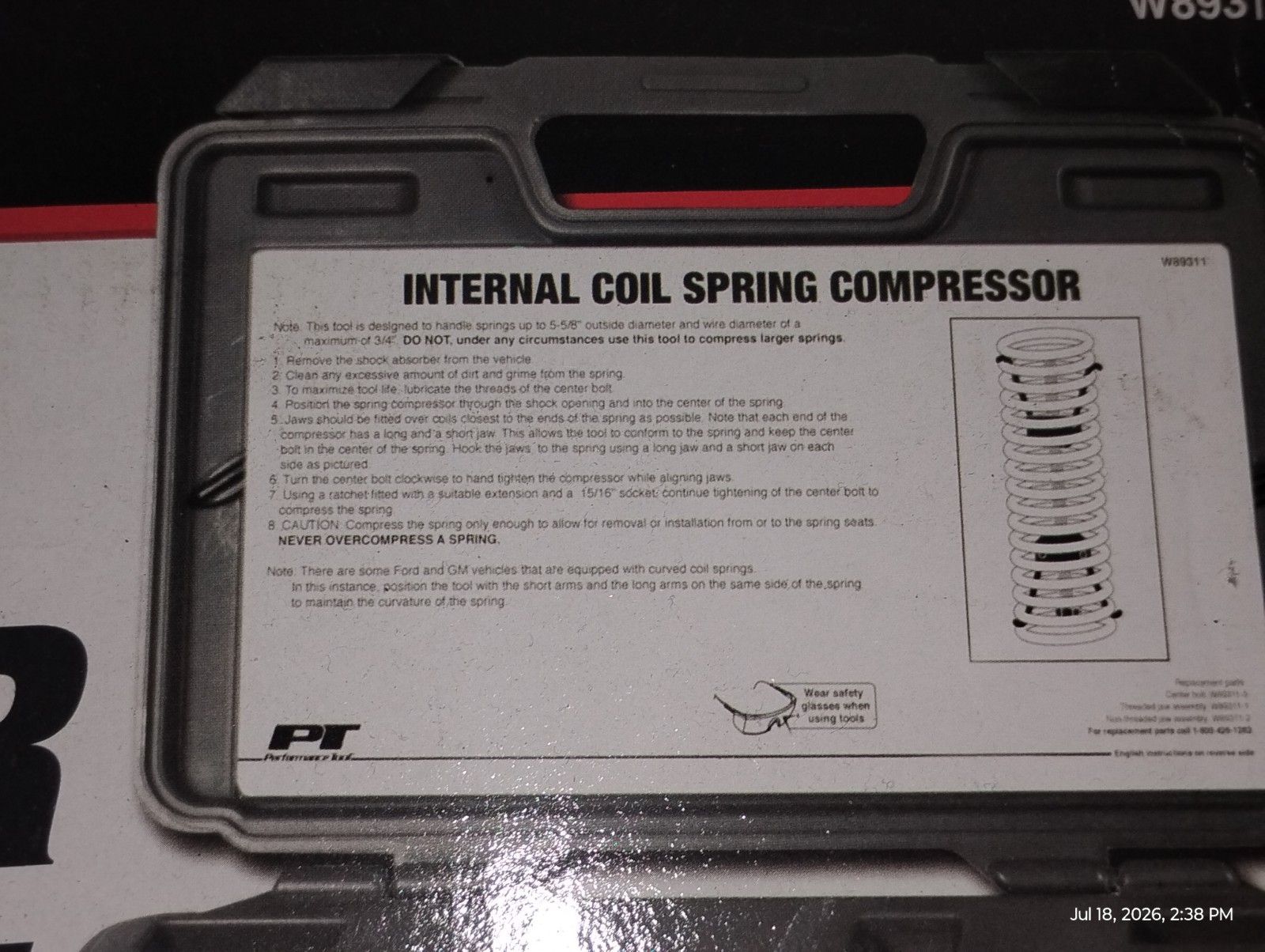 Coil Spring Compressor Tool