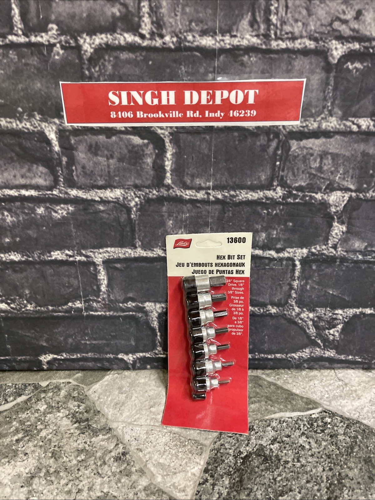 Lisle 13600 7pc 3/8″ Dr. Hex Bit Set