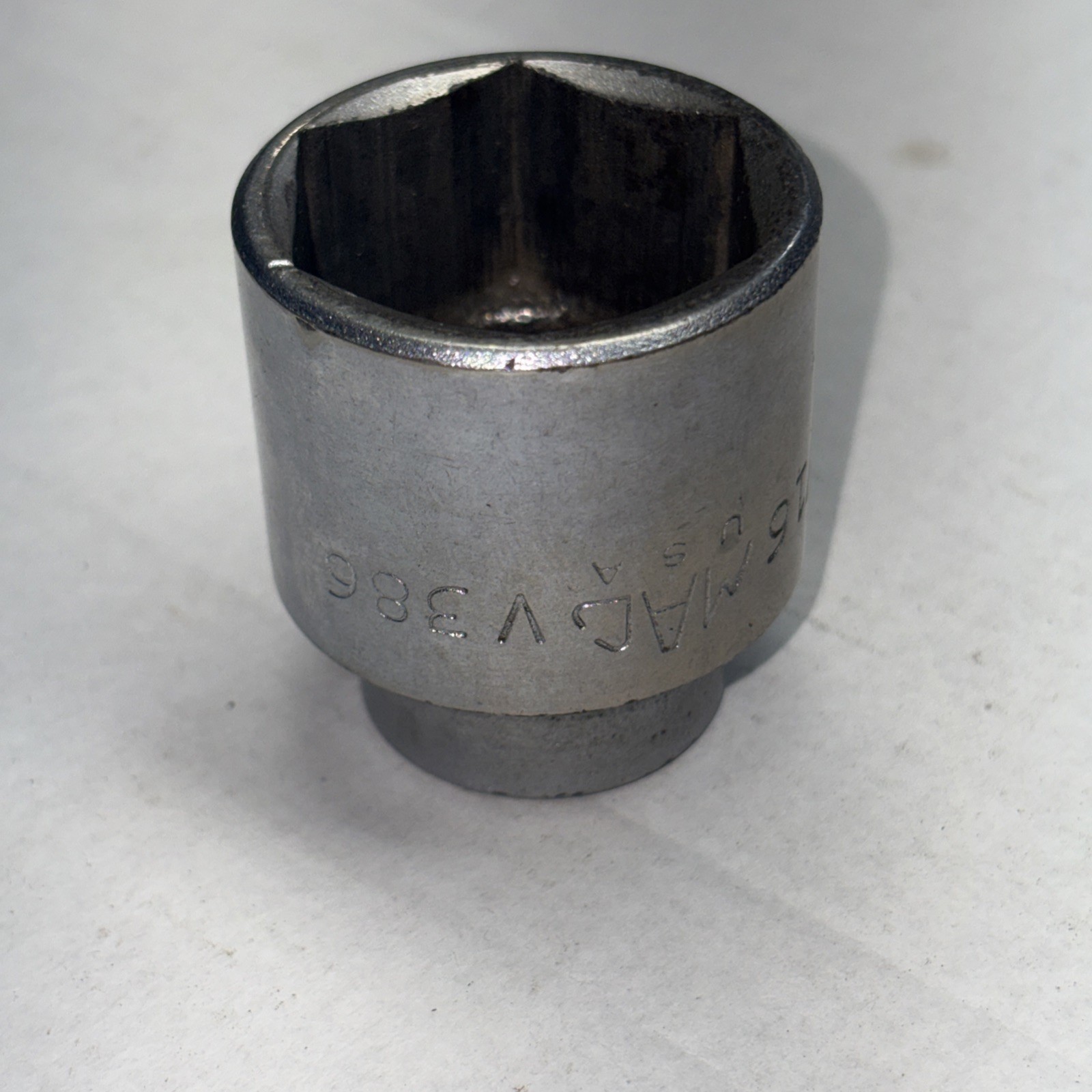 MAC Tools V386 1/2” Inch Drive 1-3/16” 6 Point Chrome Socket Made In U.S.A
