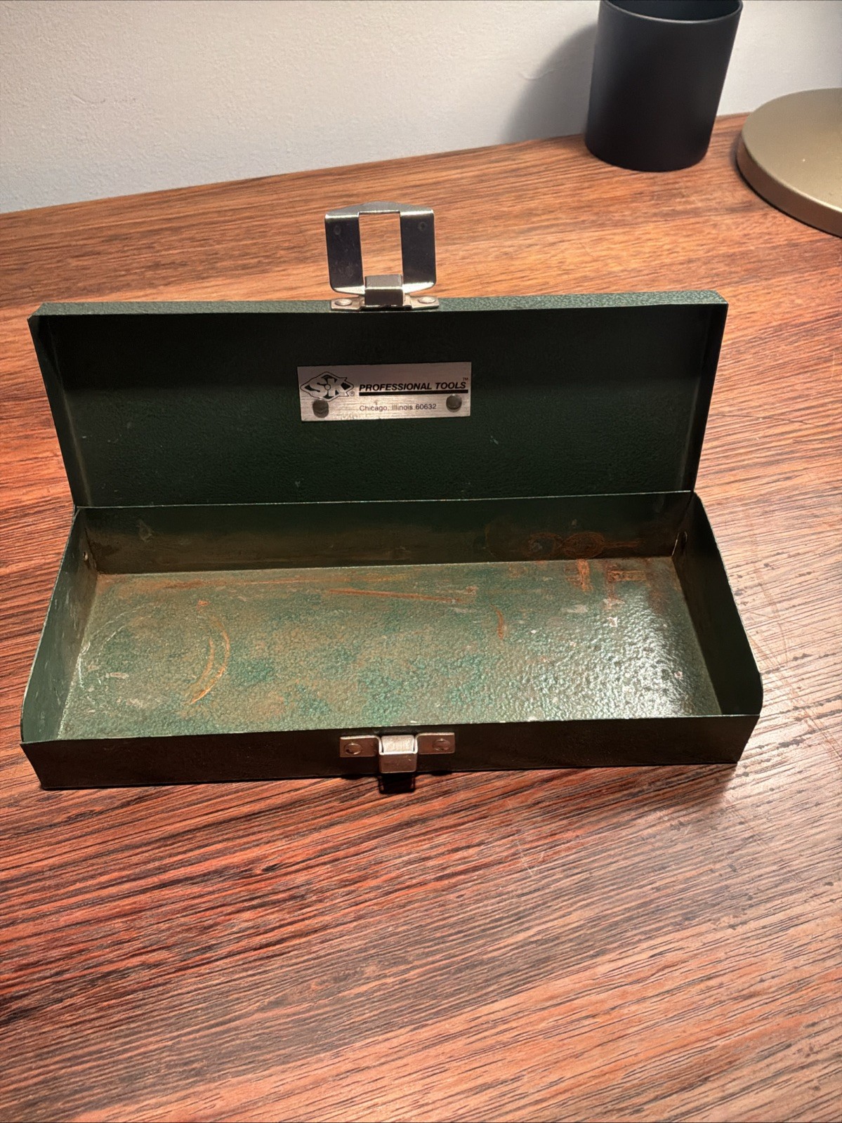 Vintage S-K Tools Metal Socket Case Box SK USA 8.5″ x 3.625 x 1.5