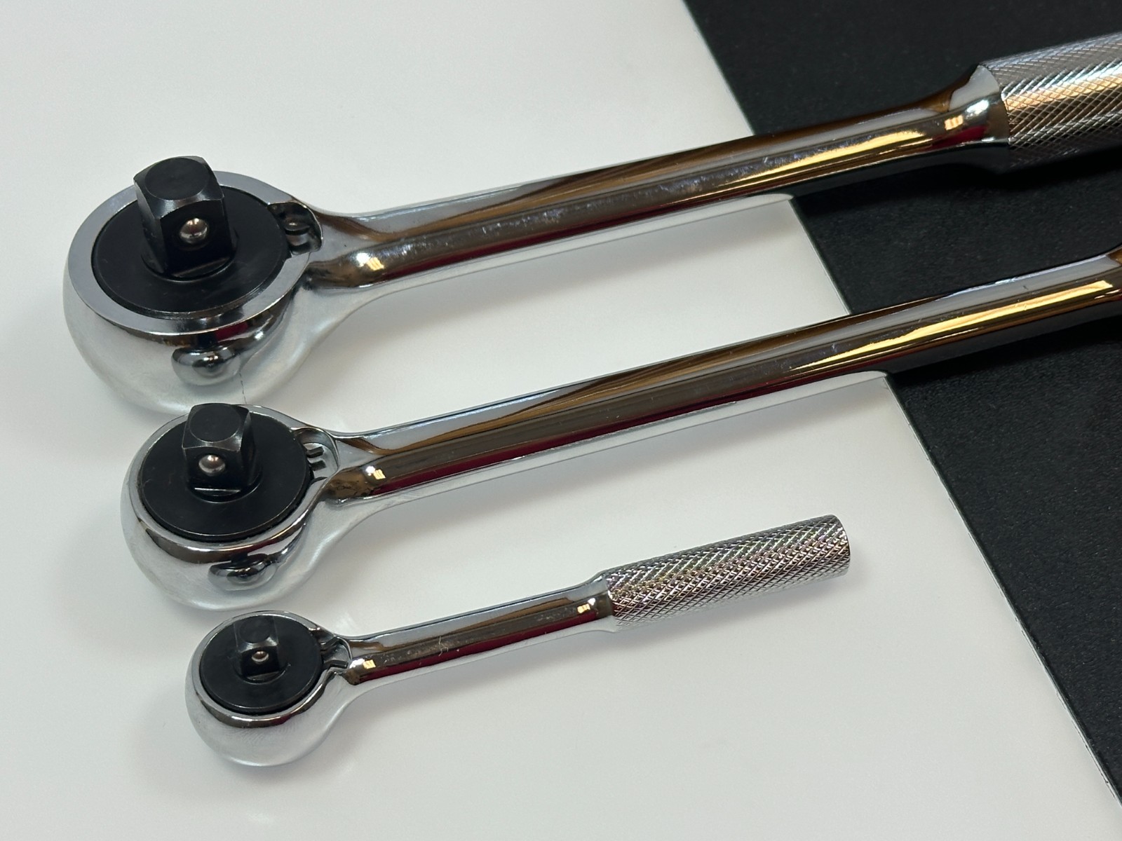 🇺🇸 NEW SK Tools USA 3pc Knurled Ratchet Set 1/2, 3/8, 1/4 (42470, 45179, 4097)