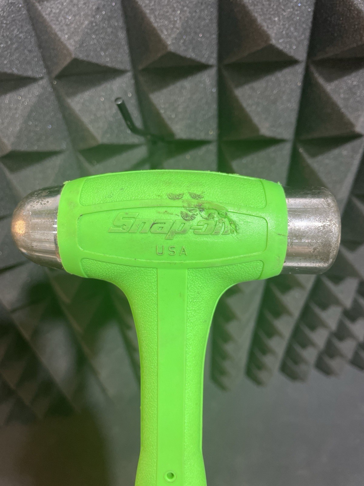 Snap-on HBBD16 16 oz Soft Grip Dead Blow Ball Peen Hammer Green