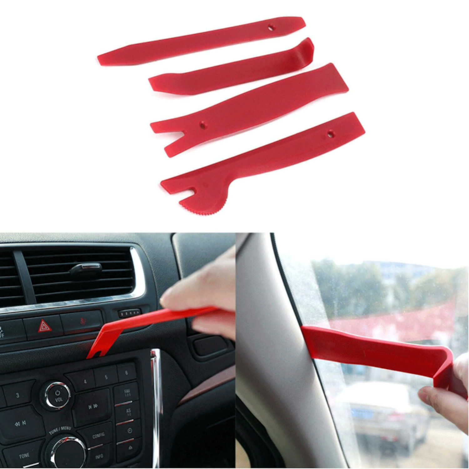 13 Auto Trim Removal Tool Kit Car Panel Door Dashboard Fastener Remover Pry Set