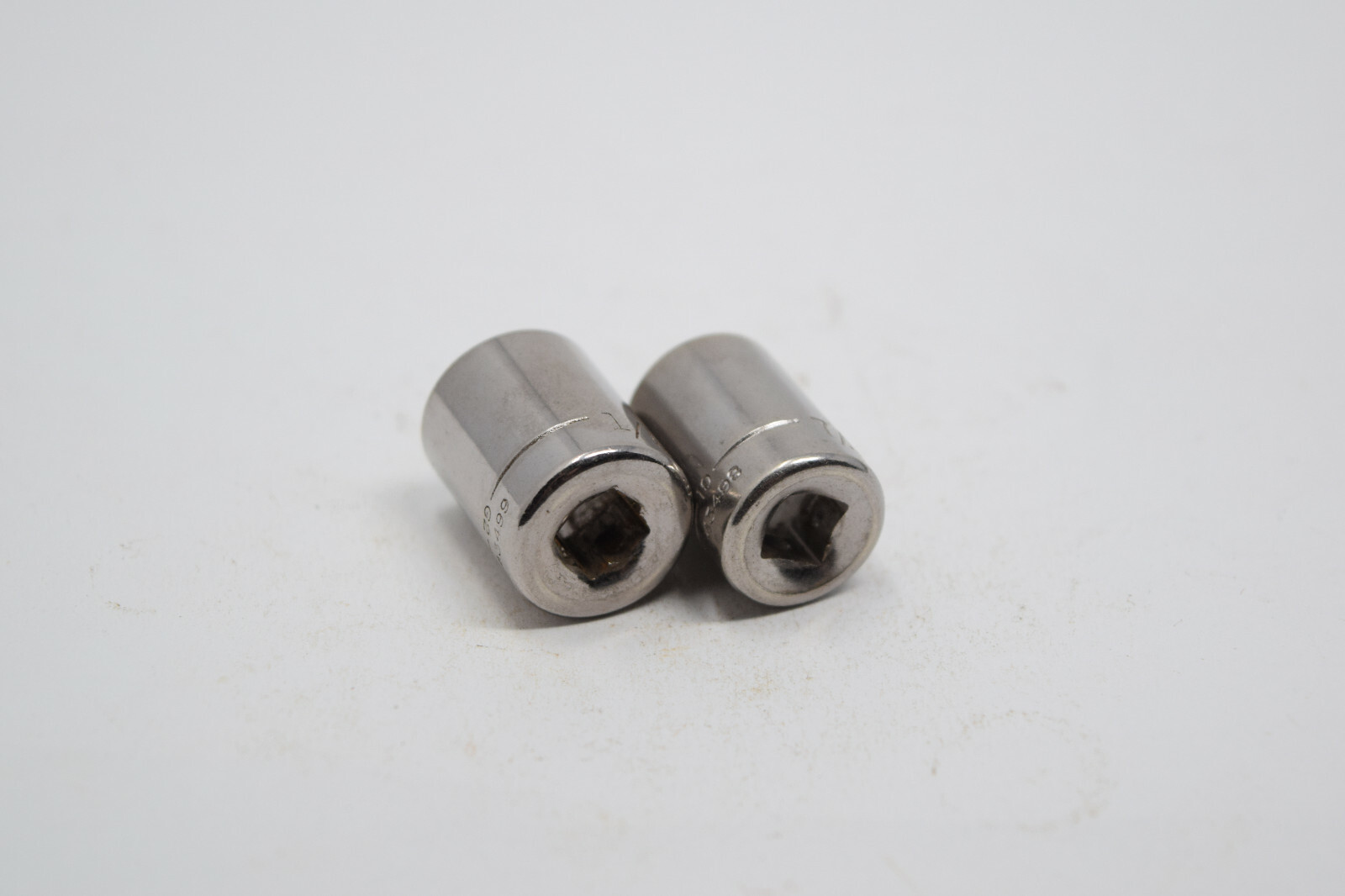 2 CRAFTSMAN 1/4″ DRIVE 6 POINT SOCKETS: 7/16 43498, 1/2 43499 G Series USA