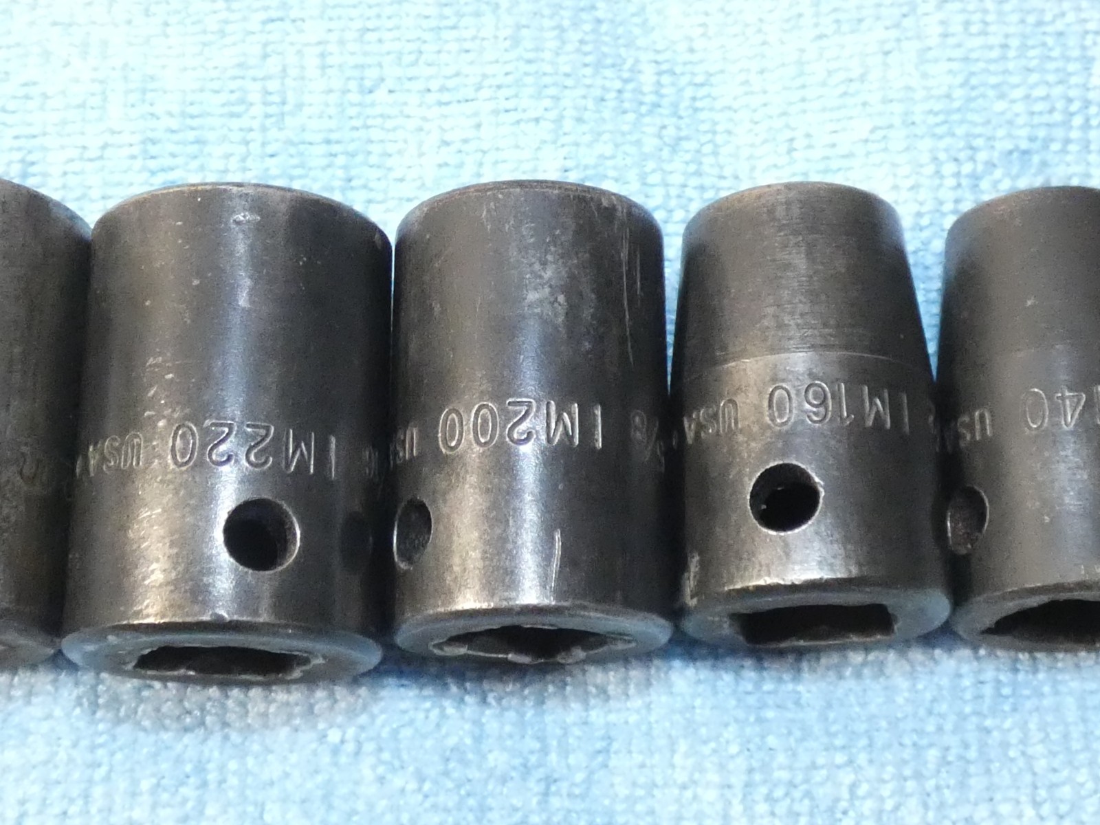 10 Snap-on Sockets 1/2″ Drive Impact 6 Point SAE IM Series Tool 3/8″ Thru 1″ Set