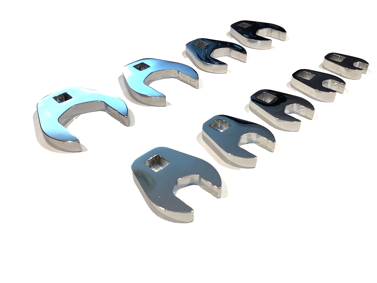 Proto Tools MINT 9 Piece 3/8” Drive SAE Chrome Crowfoot Wrench Set USA MADE