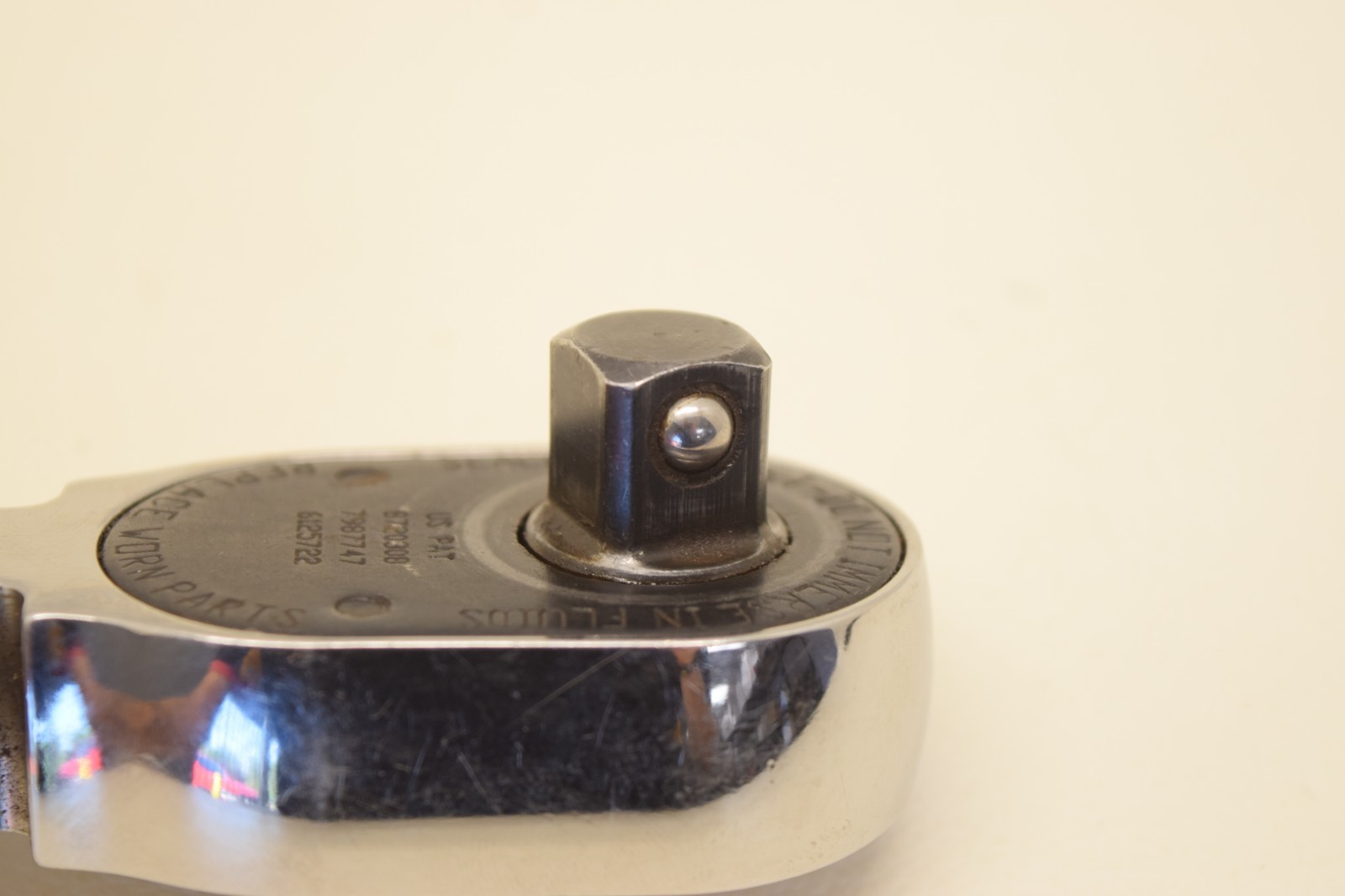 Snap-On 1/2 Drive SKF80A USA Stubby Handle Flex Head Ratchet – USED