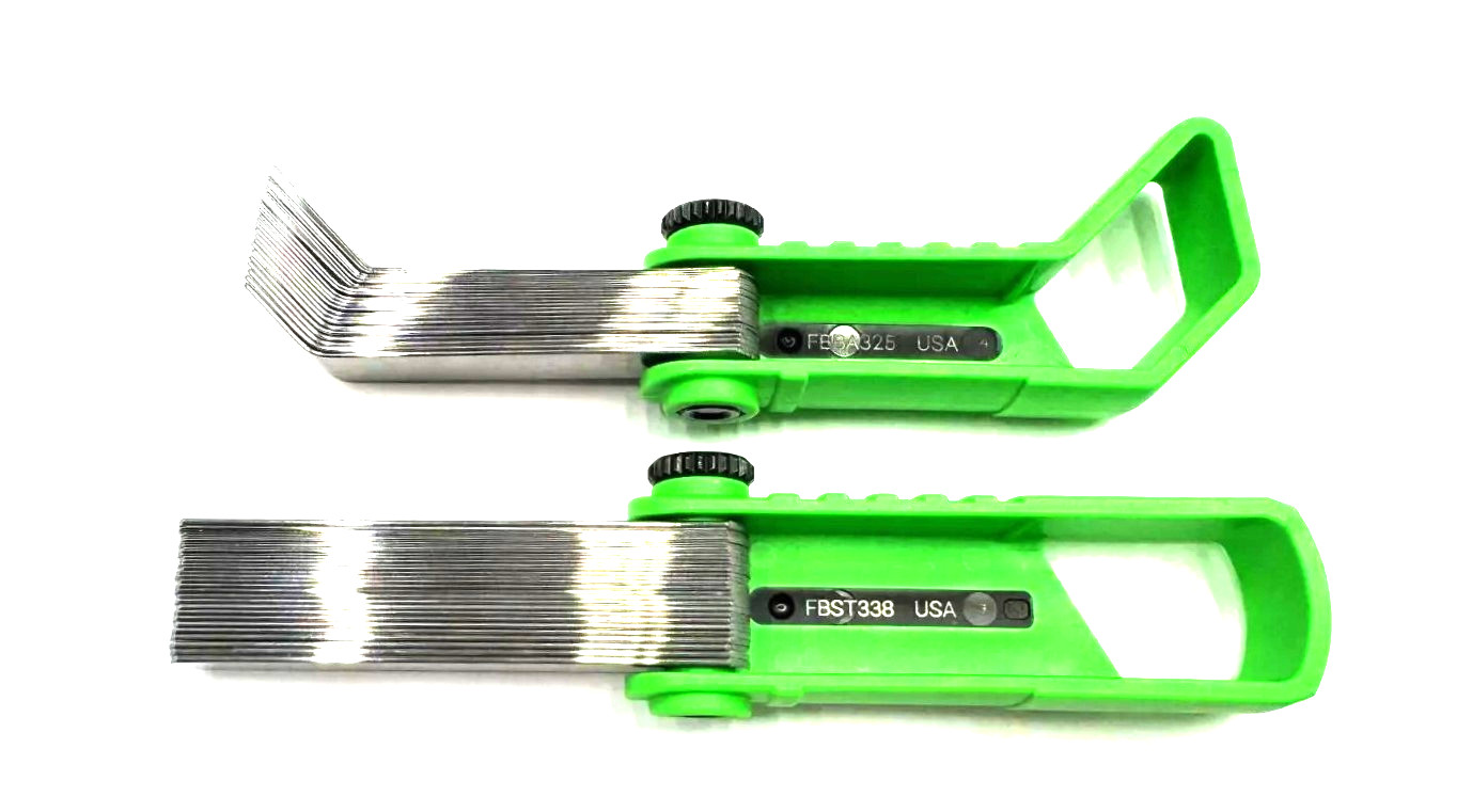 *NEW* 4 Piece Snap-on Feeler Gauge Blade Sets *GREEN* Offset 45° & Straight