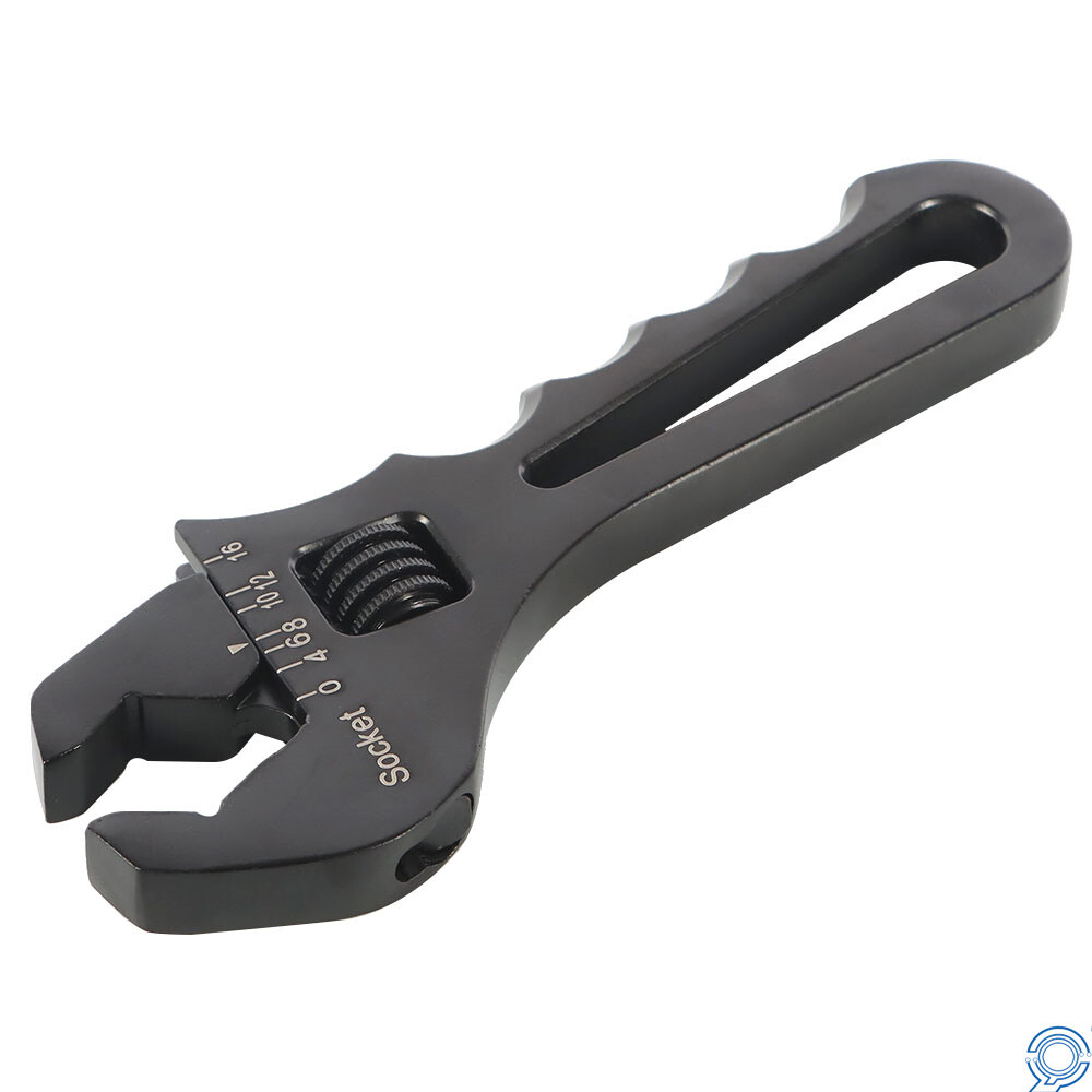 3AN-16AN Adjustable Wrench Black Aluminum Tool Spanner for Hose End Fitting