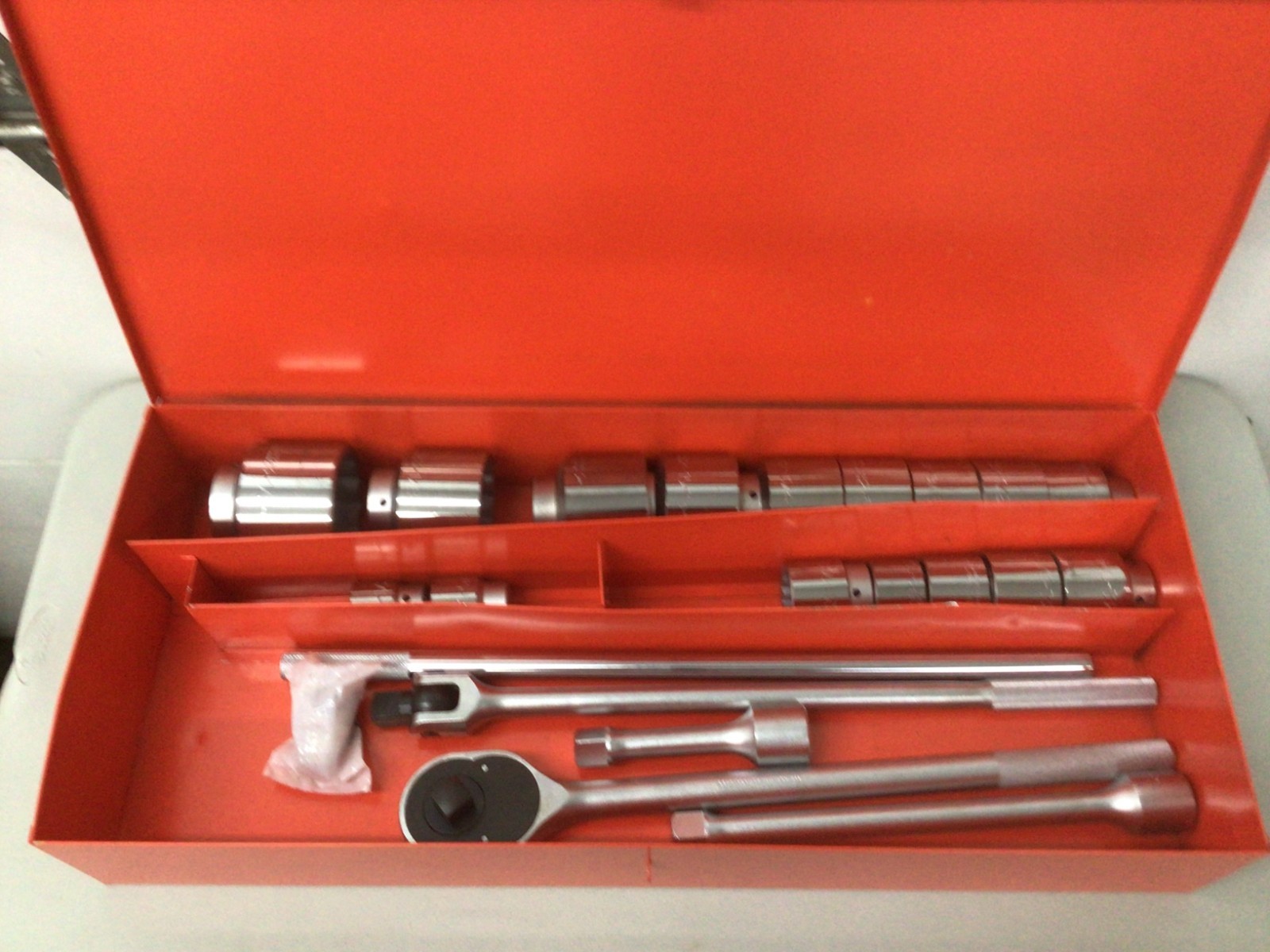 PROTO Socket Set: 1 in Drive, 12-Point, SAE, 1 1/2 in to 3 1/2 in, J57102A