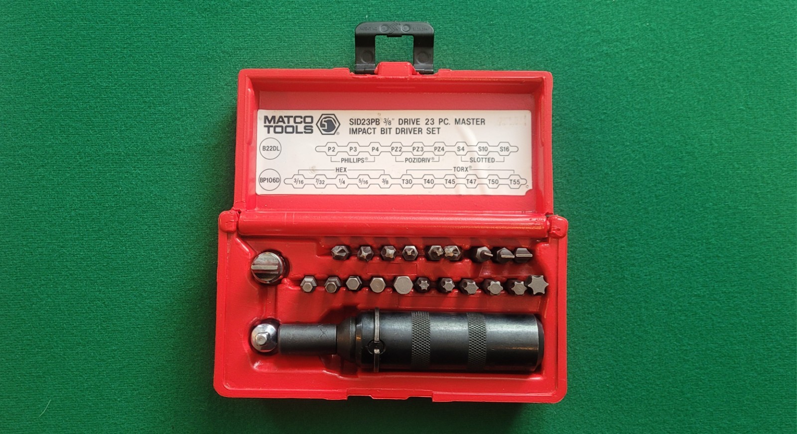 Matco 3/8″ Drive 23pc Master Impact Driver Set