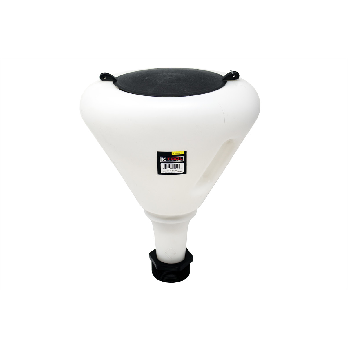 K Tool International Funnel Plastic 9-1/2 Inch Anti-Splash 3.7 Quart