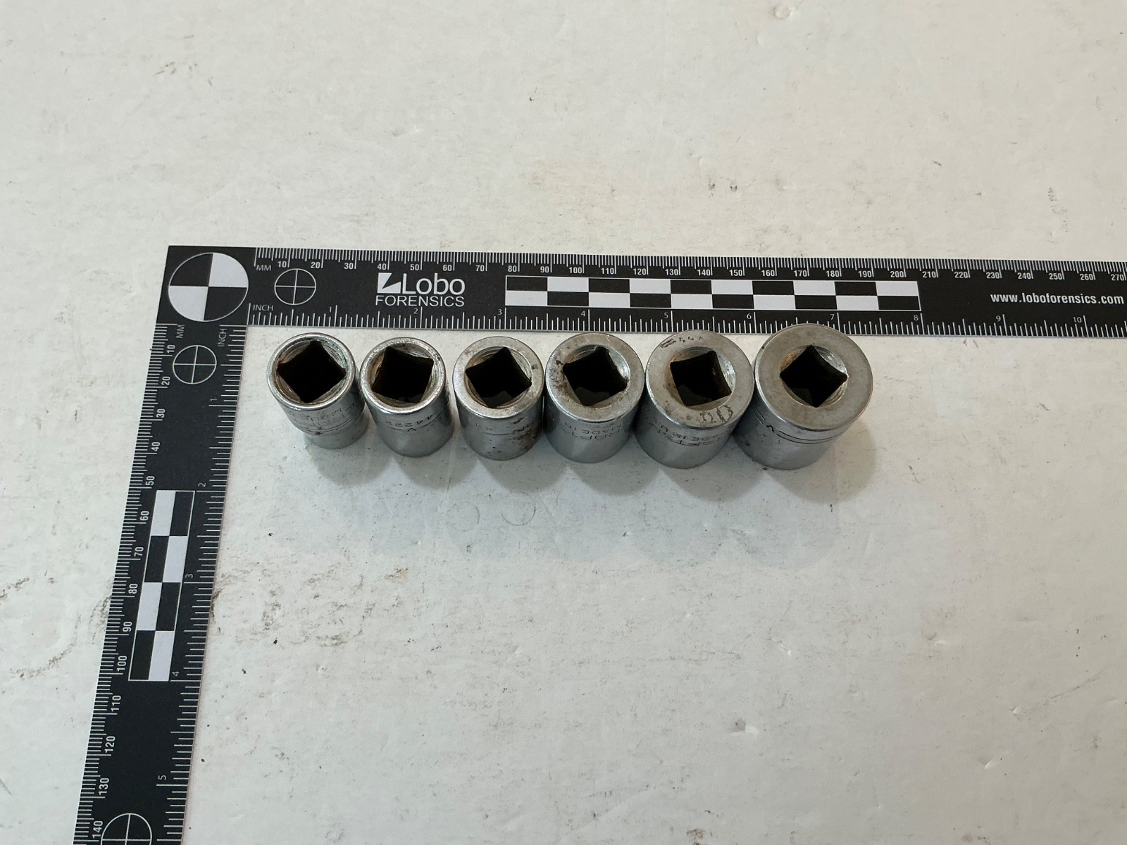 Vtg Craftsman 1/2″ drive 6 pc 8 point socket set -V- 7/16″-3/4″ USA made